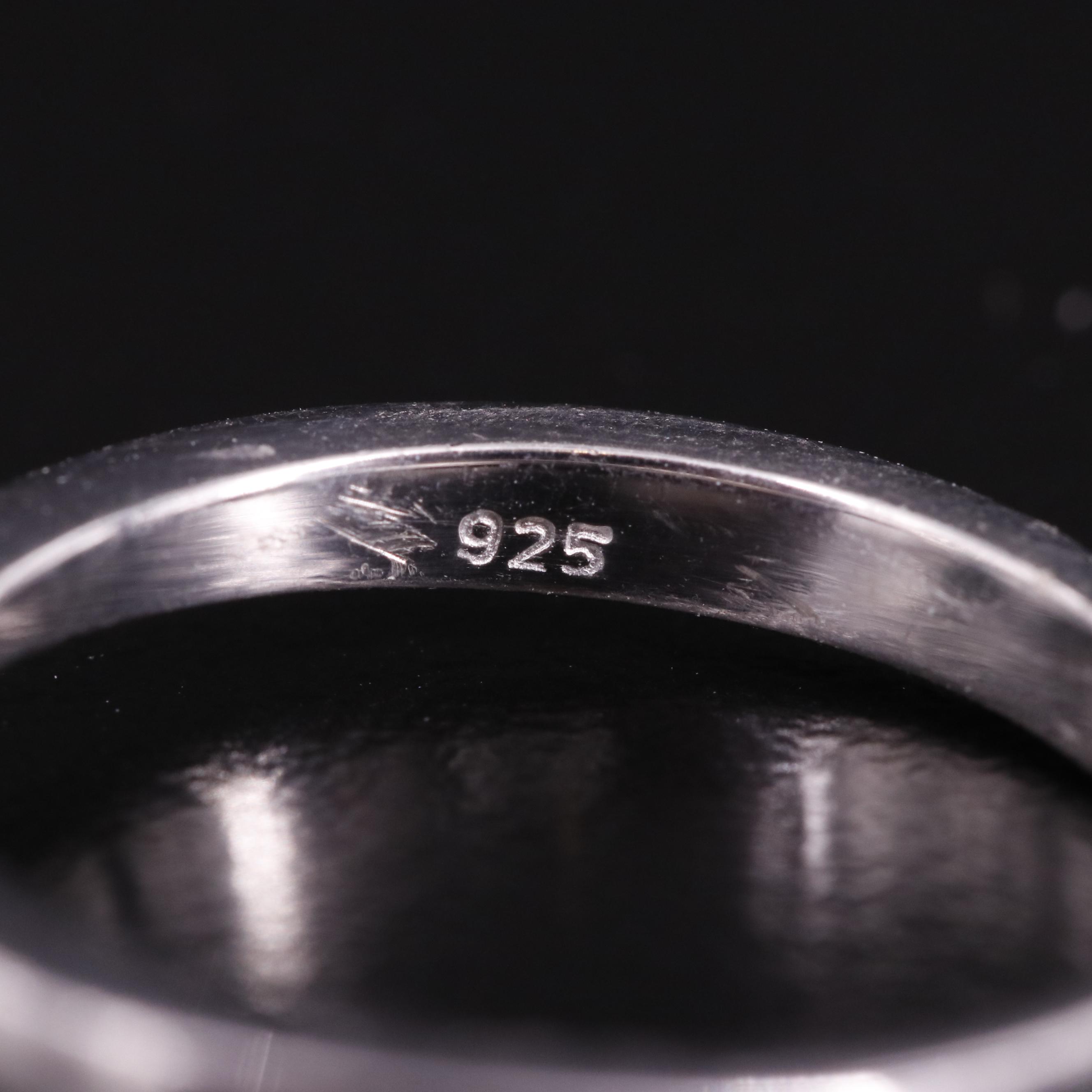 Sterling Emerald Ring