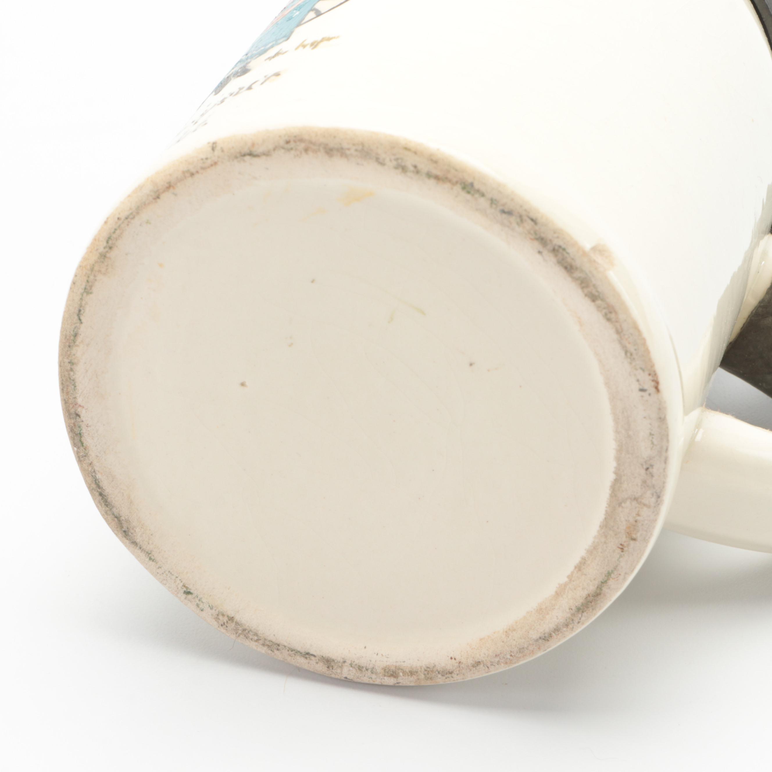 Italian Blown Green Glass Decanter with Jug and Goblet Collection