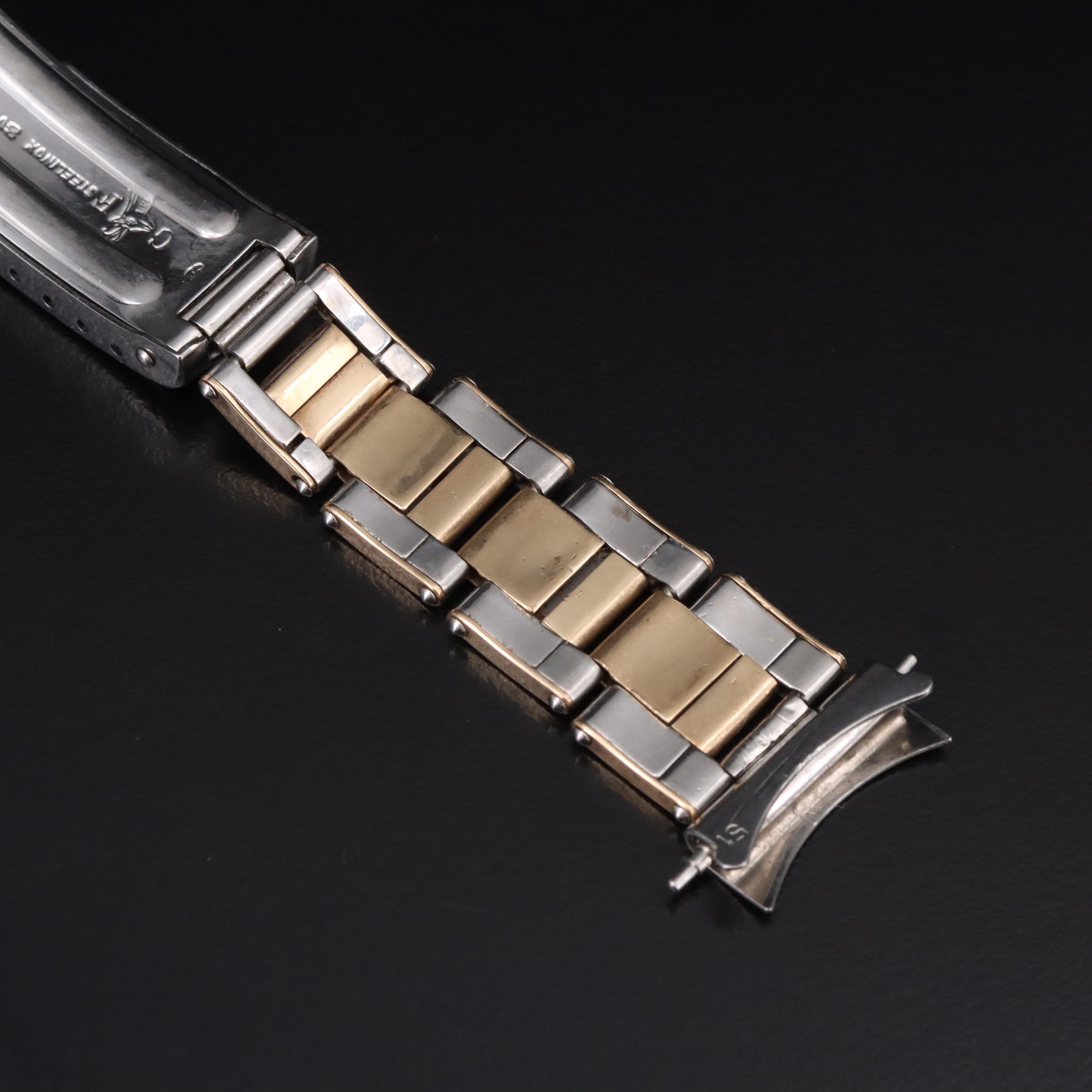 1966 14K and Stainless Steel Gay Fréres Rolex Oyster Bracelet