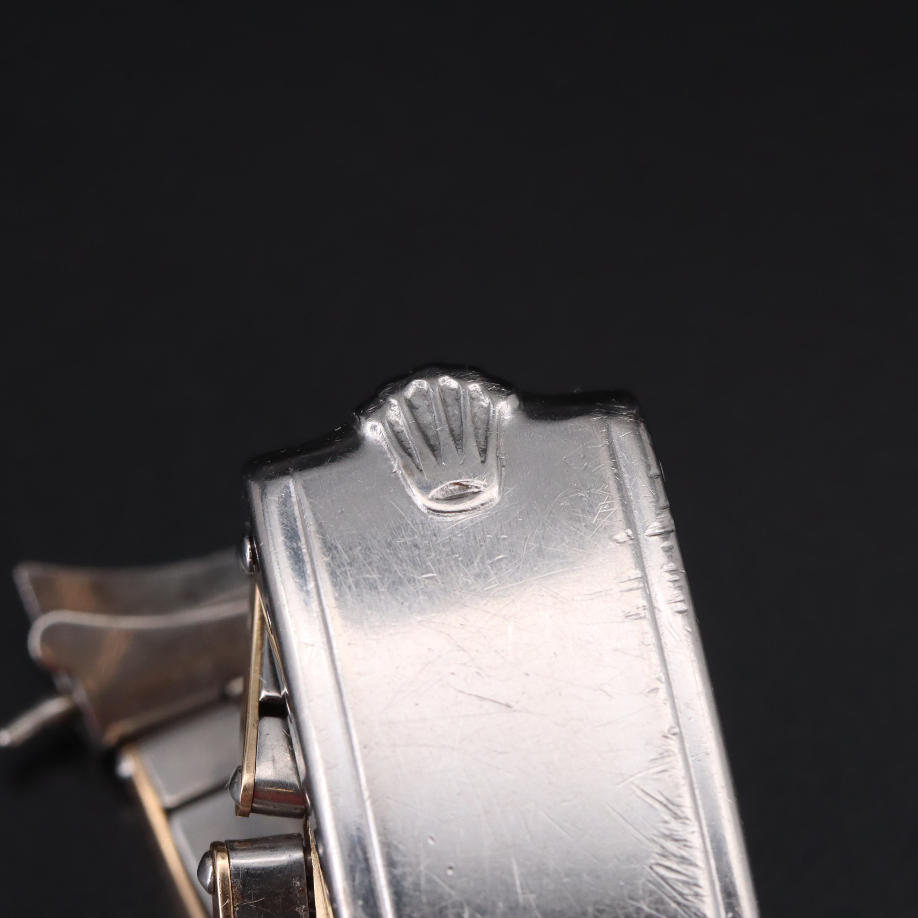 1966 14K and Stainless Steel Gay Fréres Rolex Oyster Bracelet
