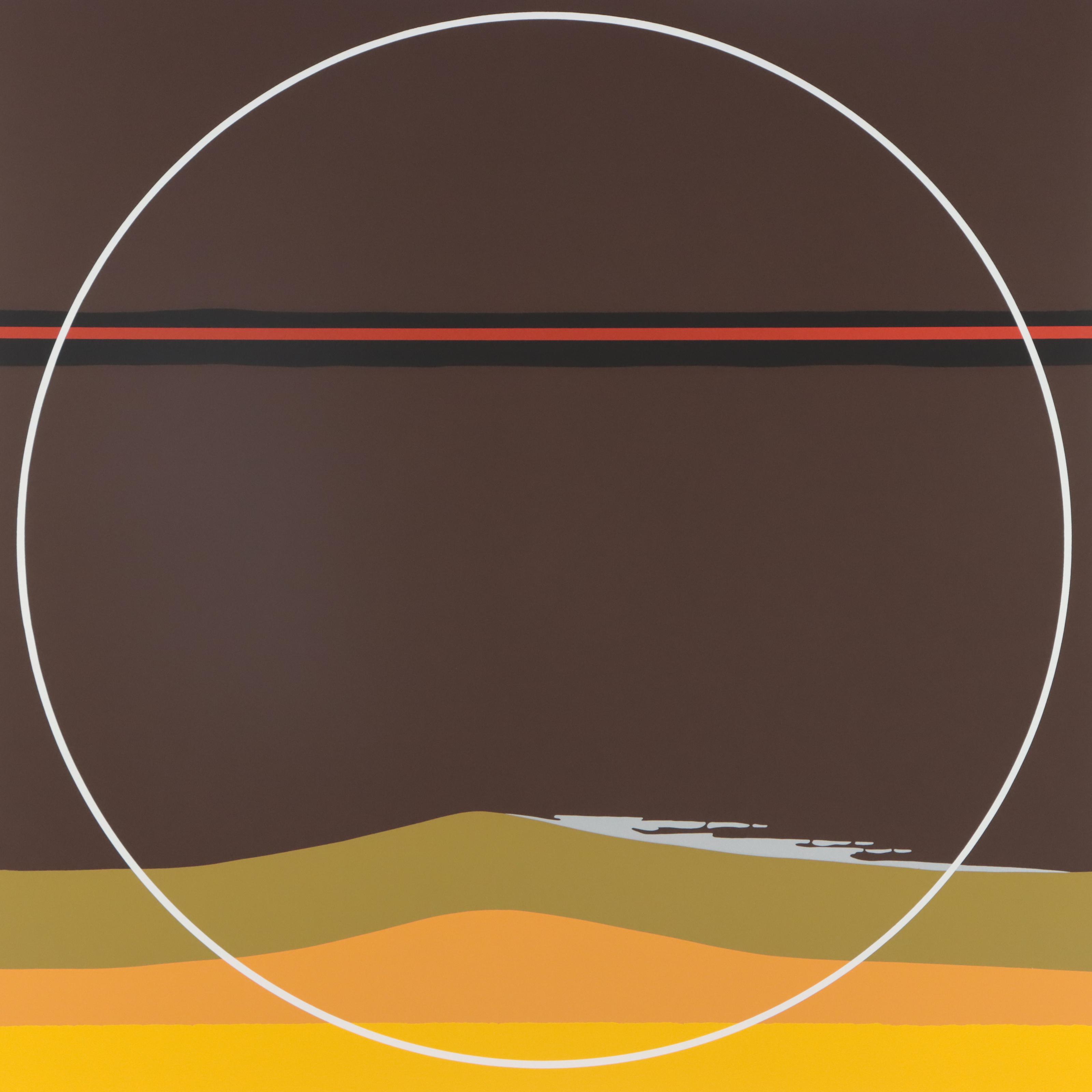 Thomas Whelan Benton Serigraph "Yellow Dunes," 1981