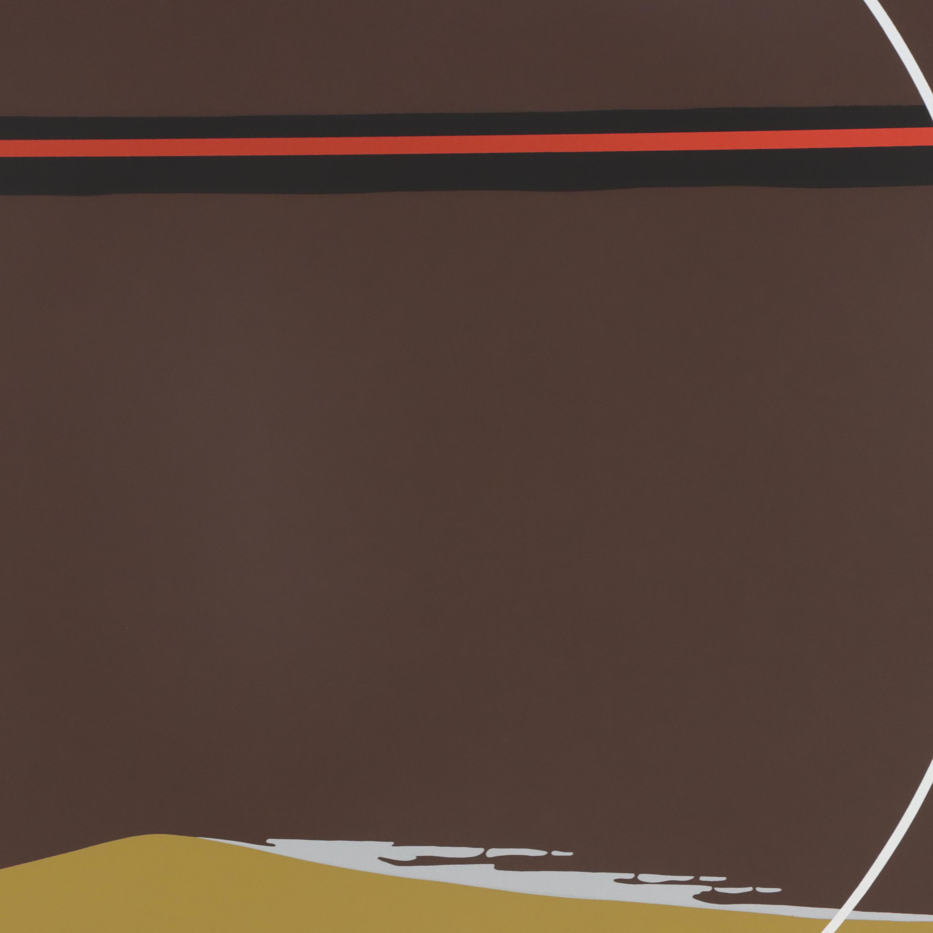 Thomas Whelan Benton Serigraph "Yellow Dunes," 1981