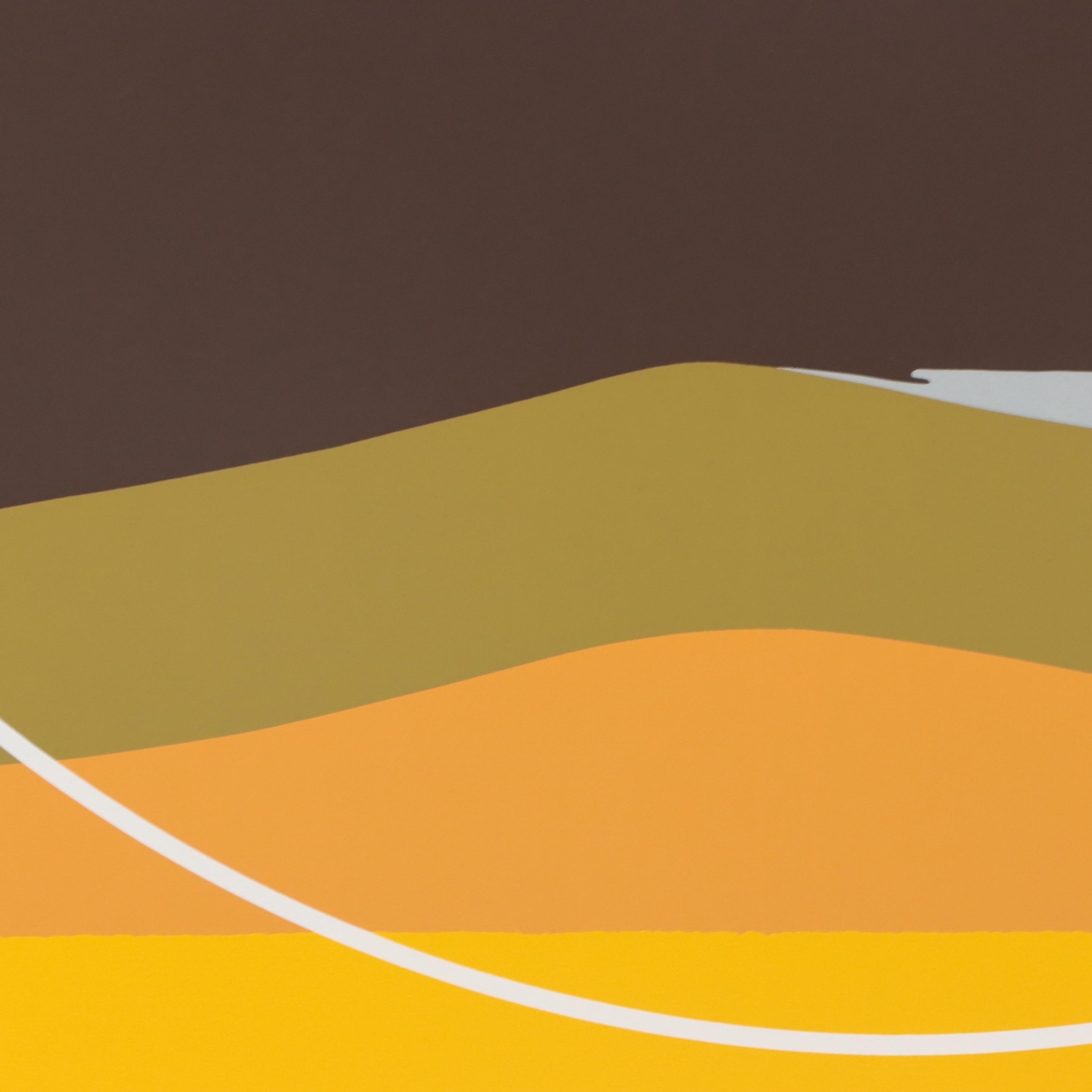 Thomas Whelan Benton Serigraph "Yellow Dunes," 1981