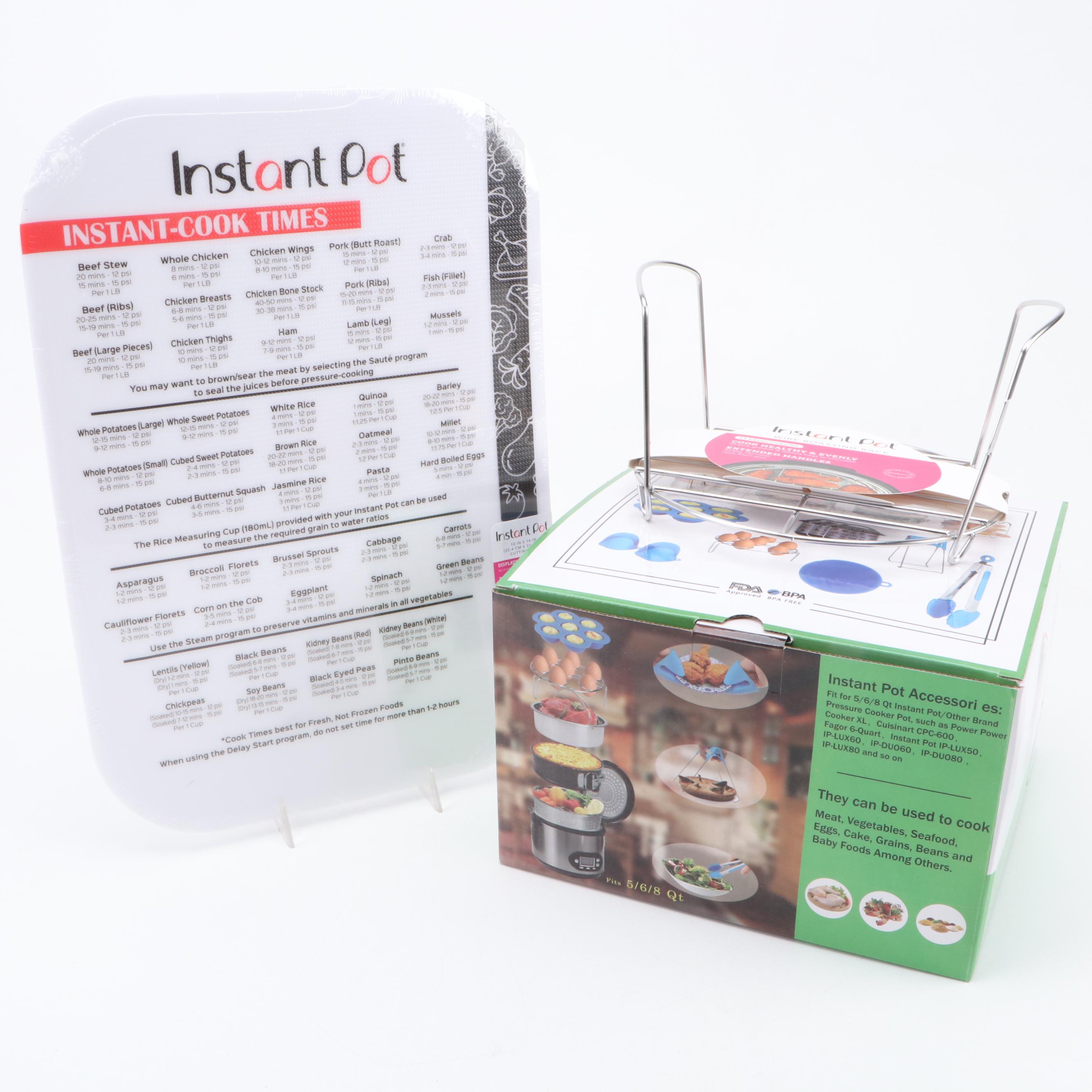 Cook's Essentials Pressure Cooker with Instant Pot Accessories and Cookbooks