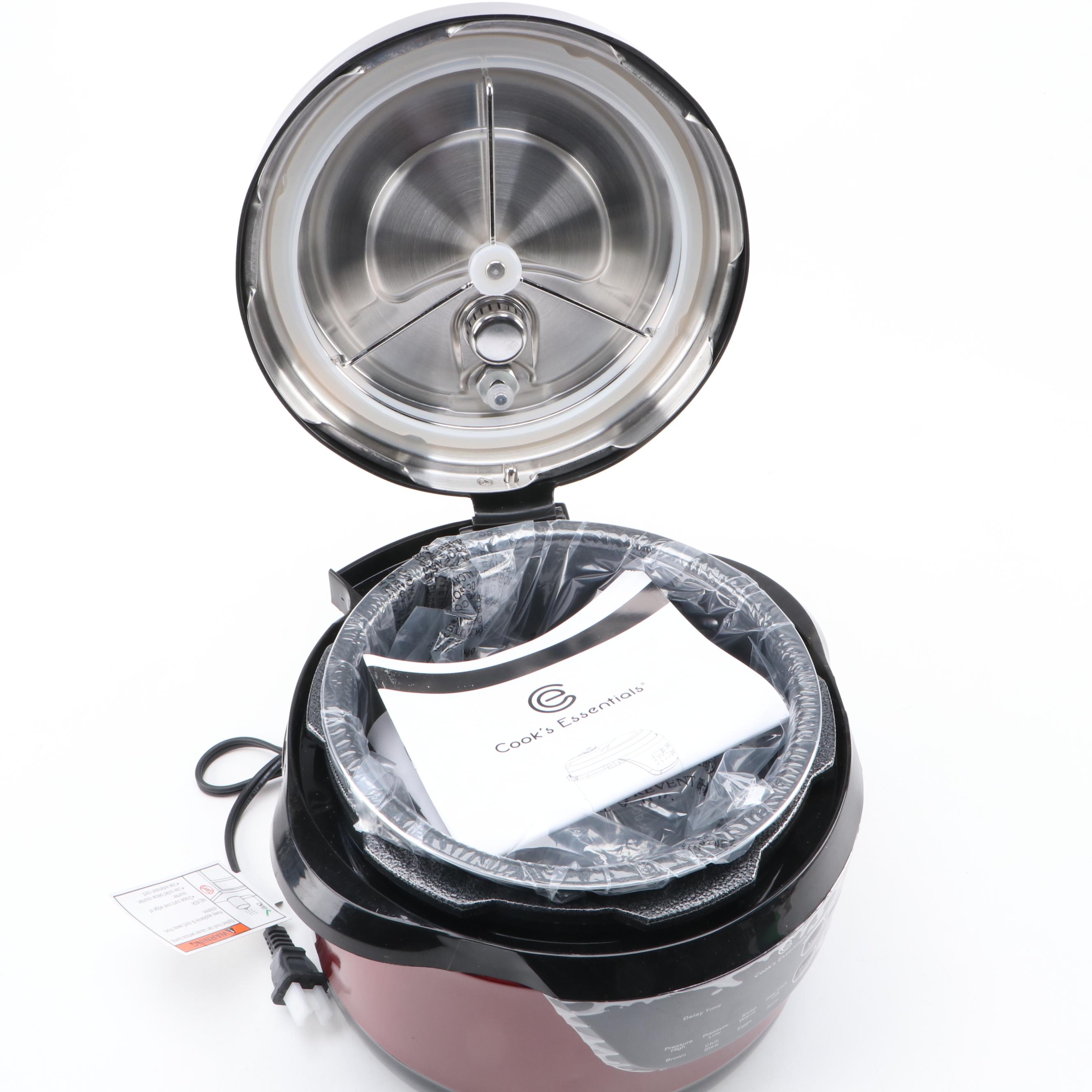 Cook's Essentials Pressure Cooker with Instant Pot Accessories and Cookbooks