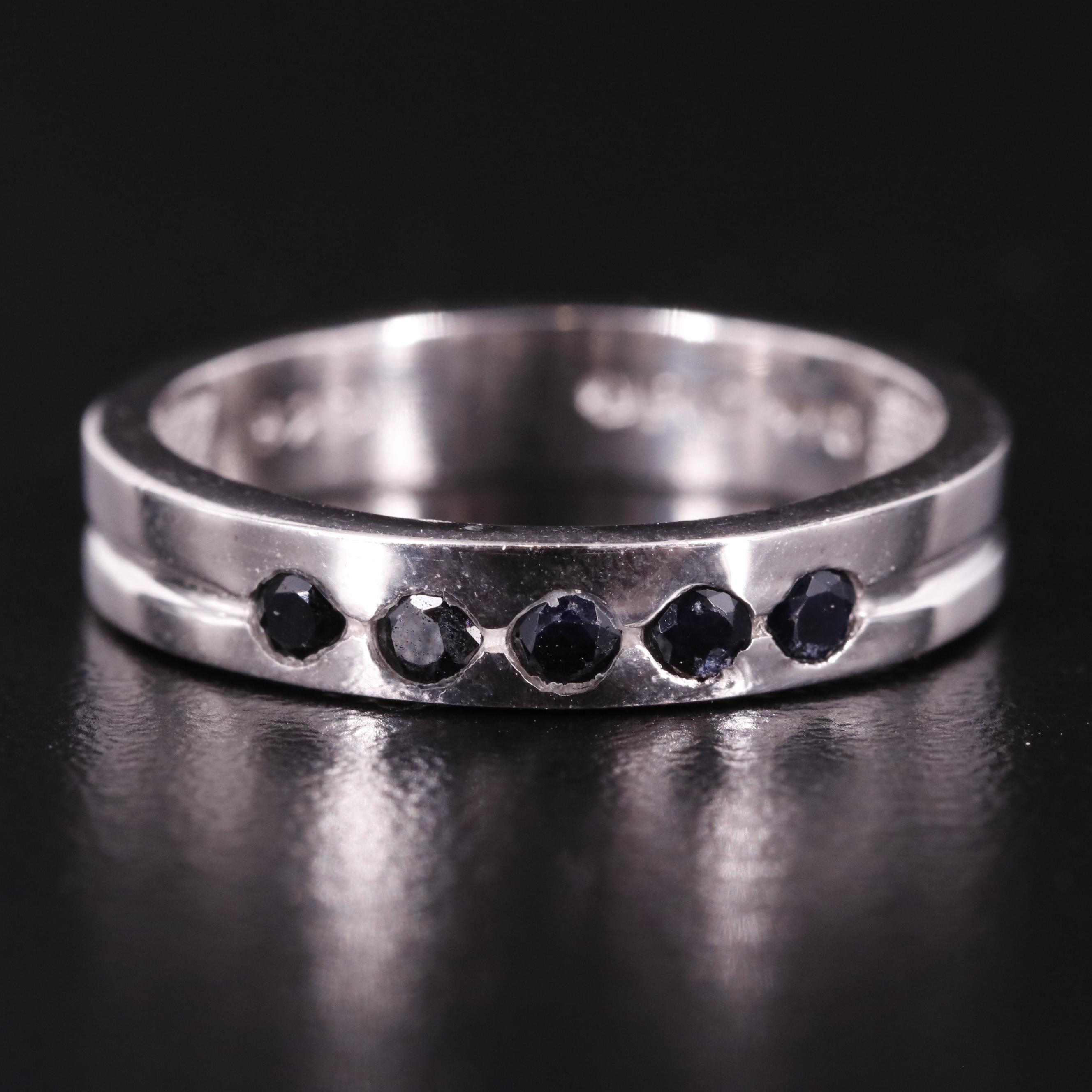 Sterling Filled Corundum Band