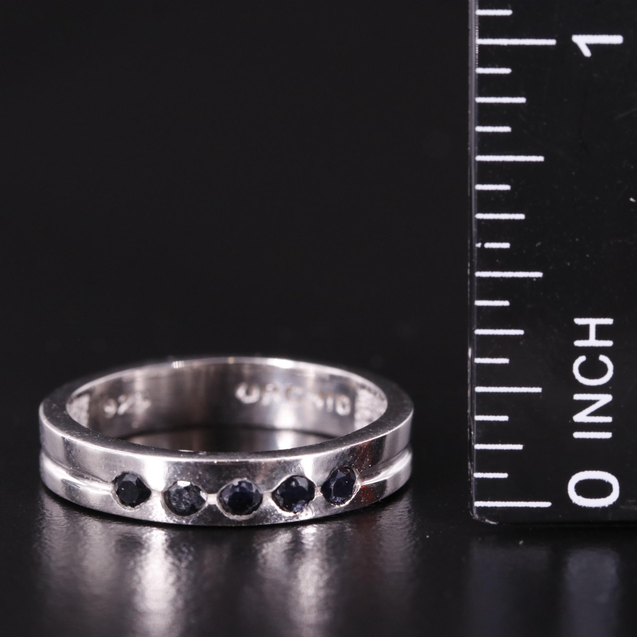 Sterling Filled Corundum Band