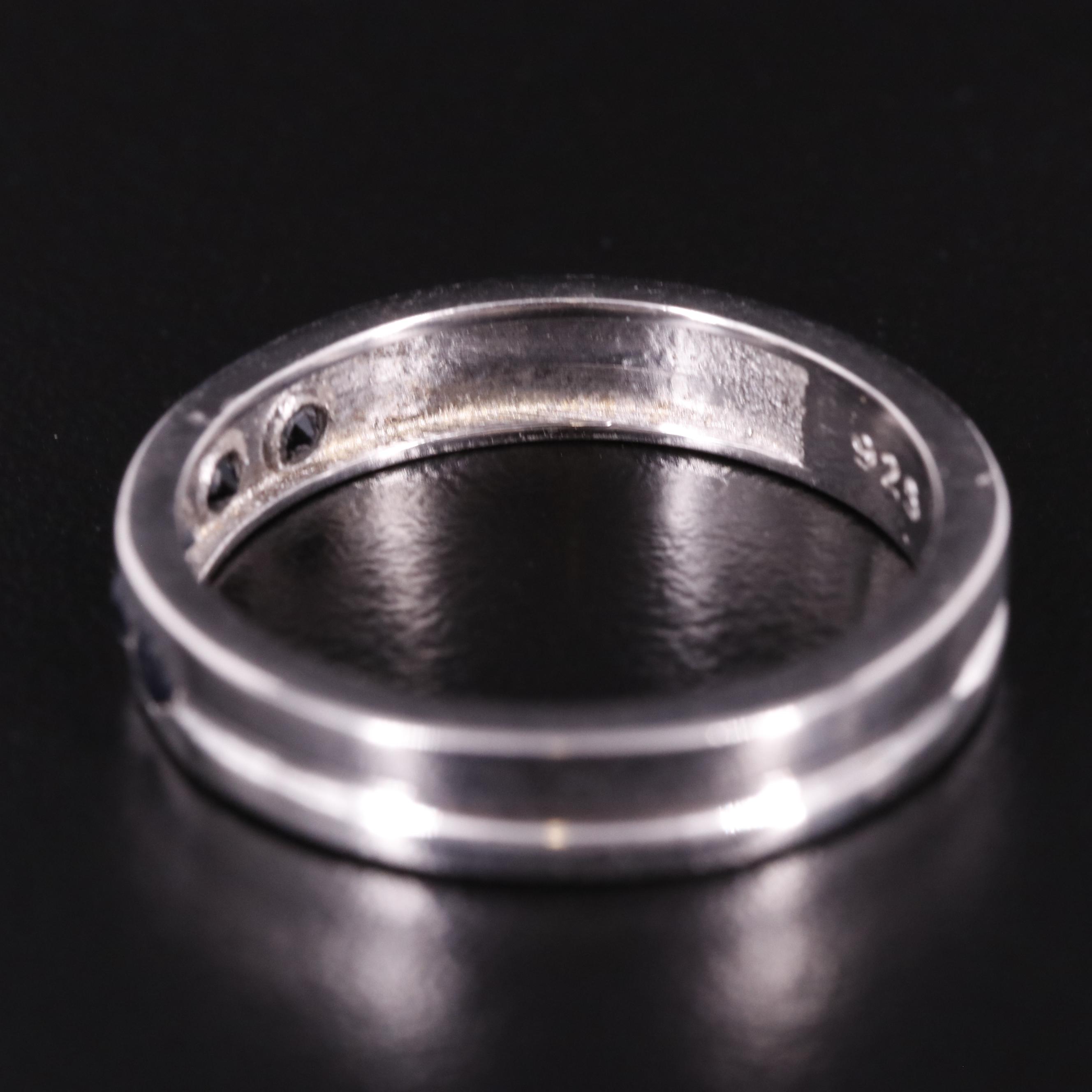 Sterling Filled Corundum Band