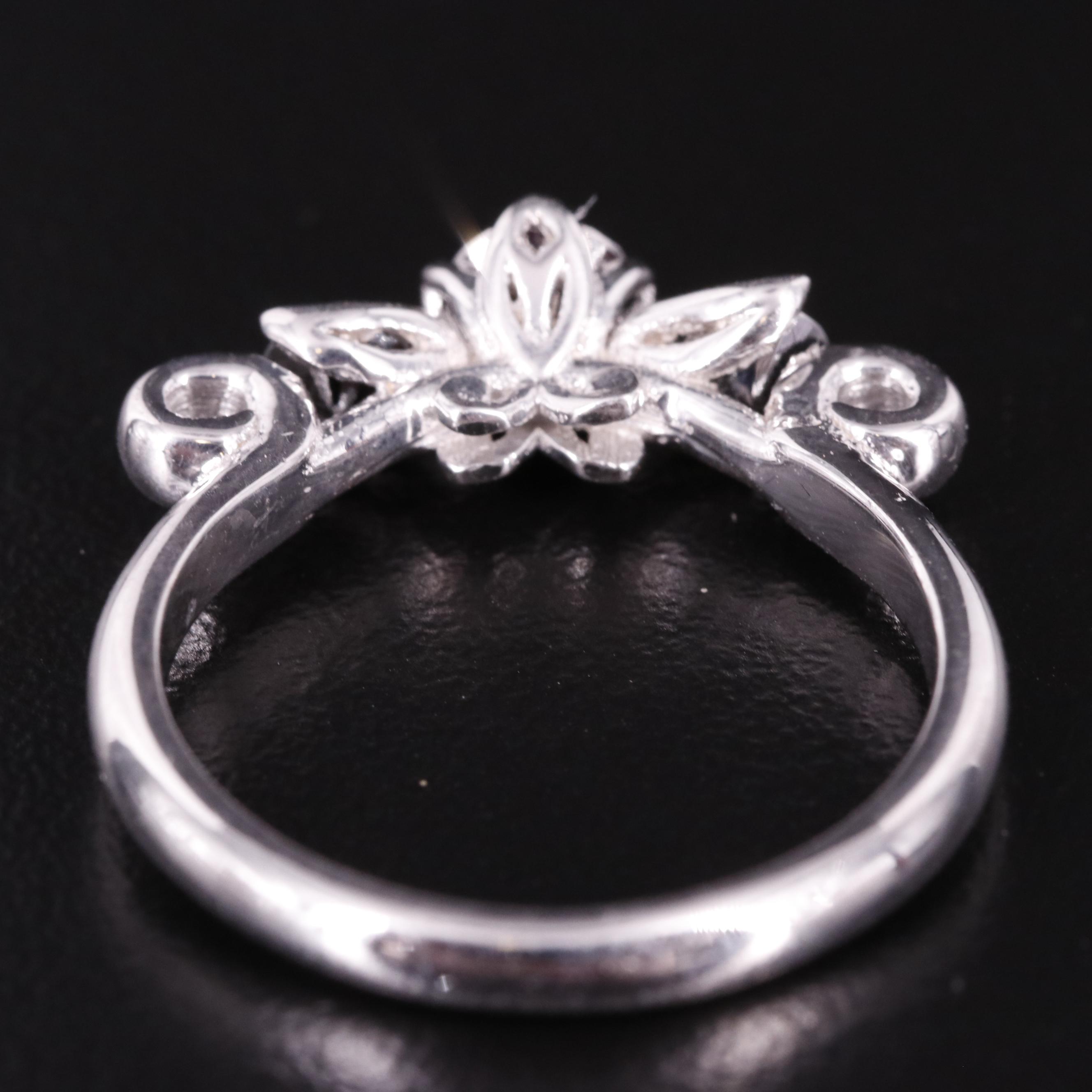 Sterling Diamond Ring