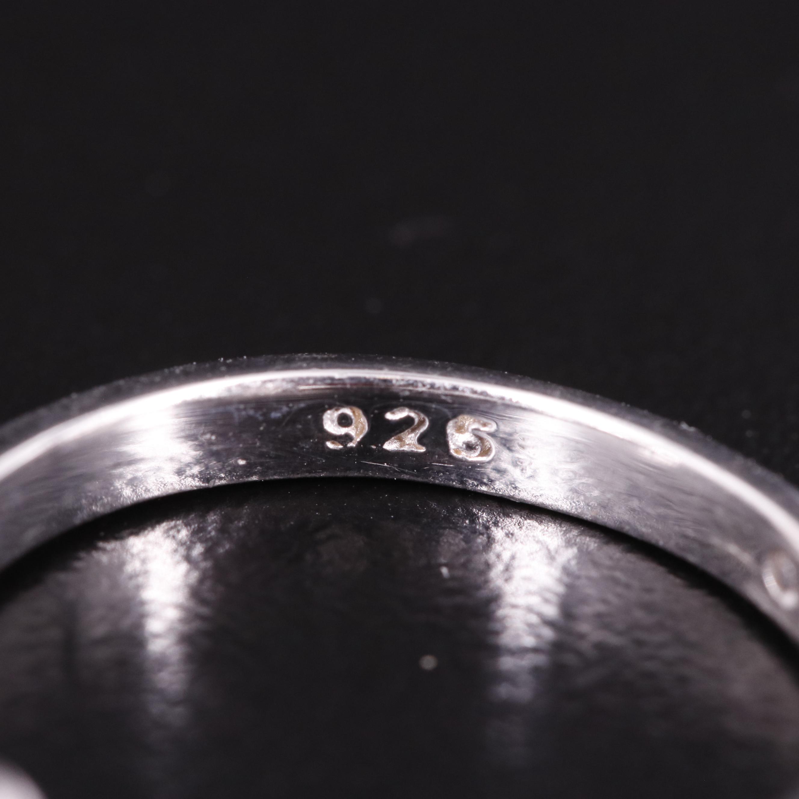 Sterling Diamond Ring