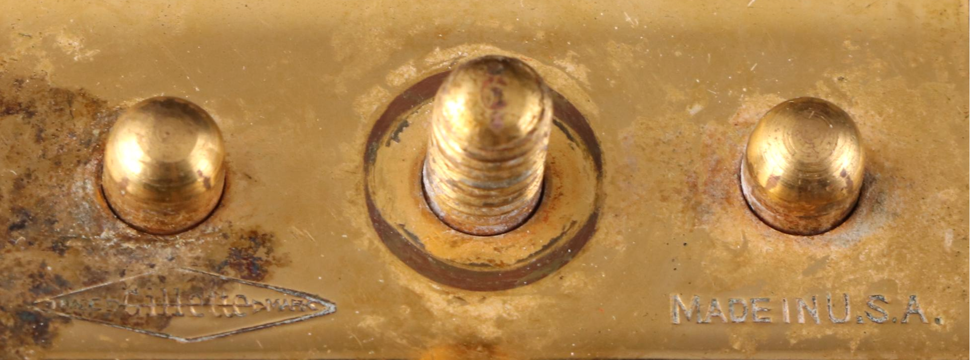 Elgin American Sterling Silver Compact with Gillette Razor and Blades