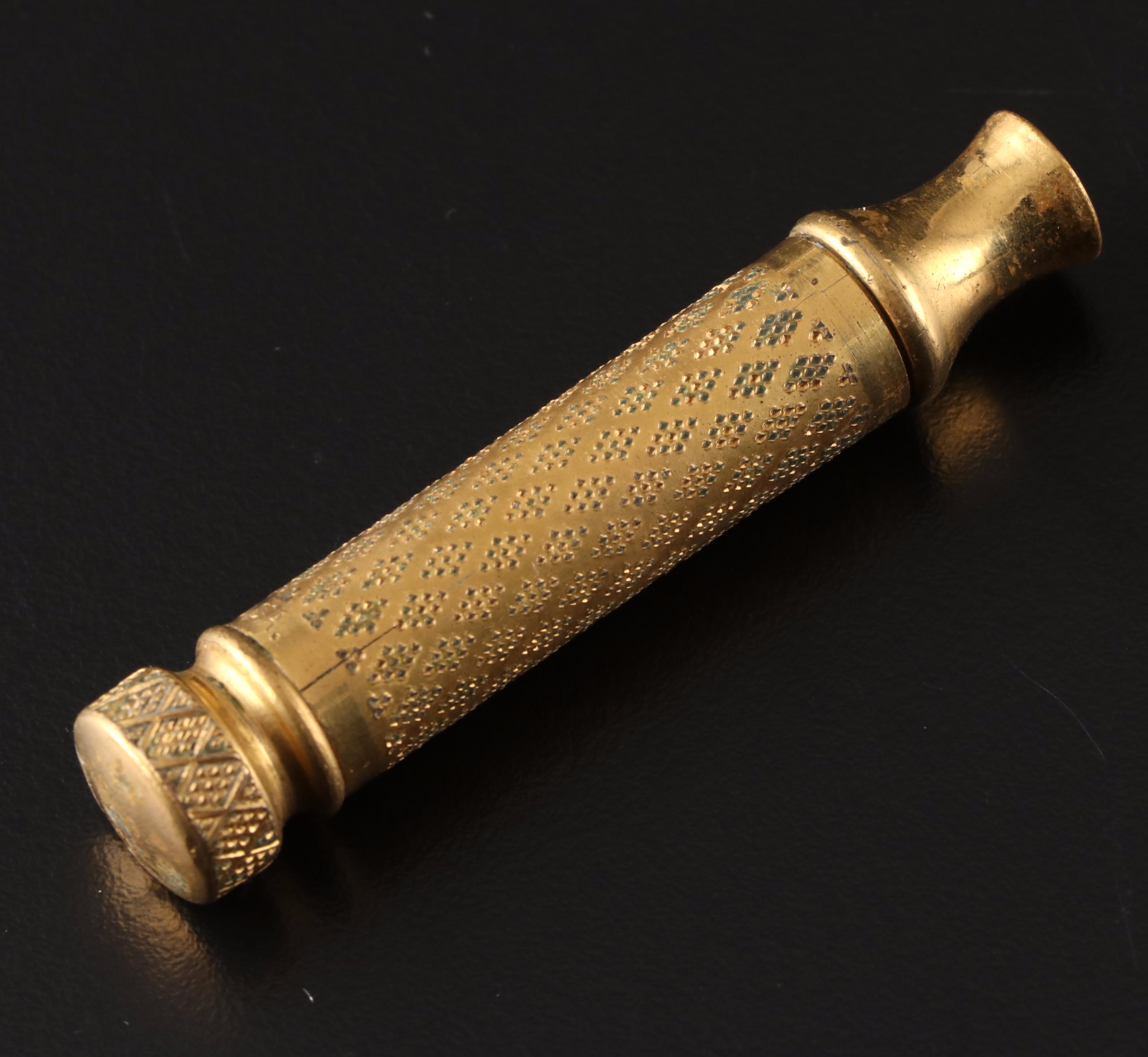 Elgin American Sterling Silver Compact with Gillette Razor and Blades