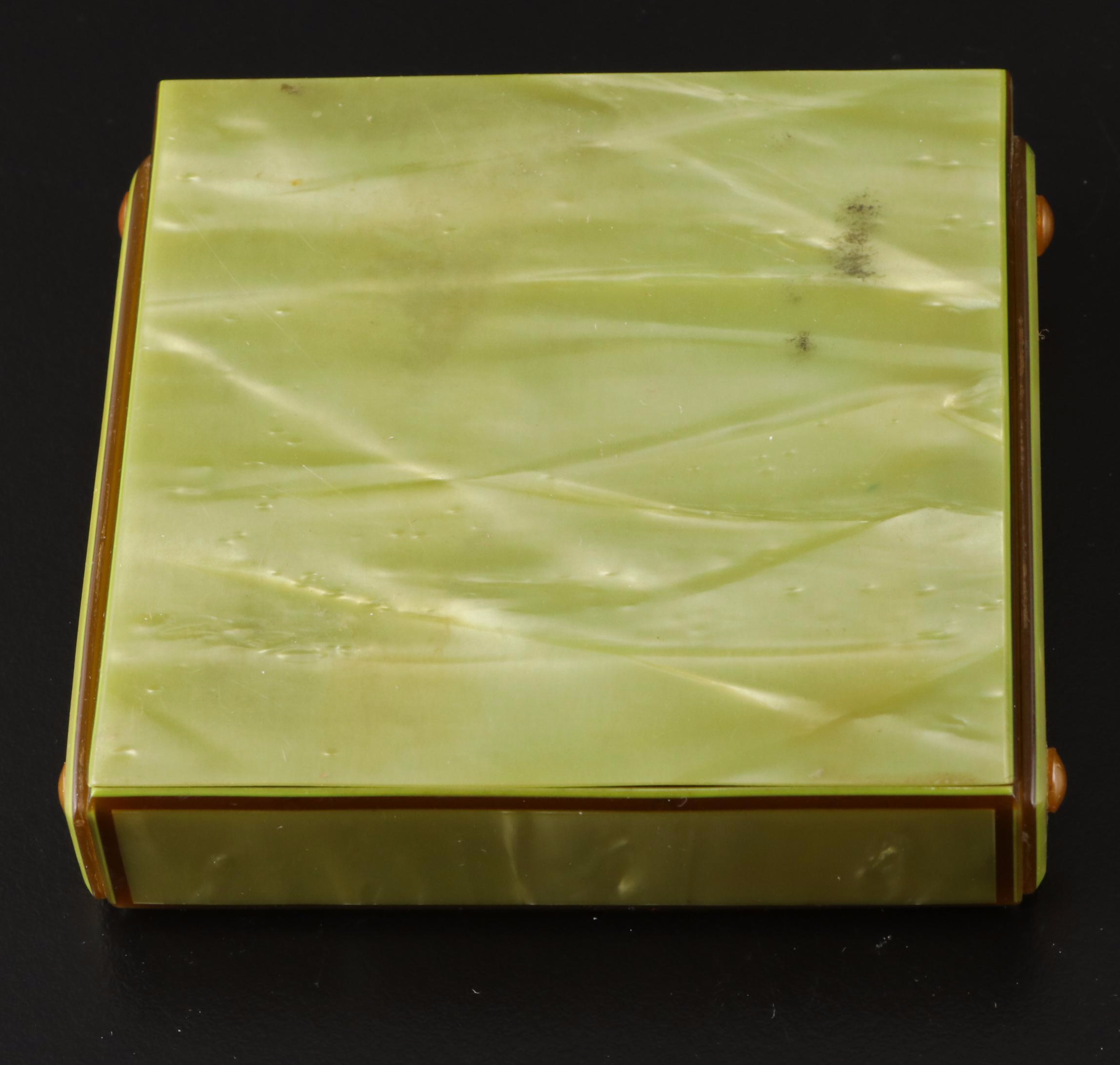 Elgin American Sterling Silver Compact with Gillette Razor and Blades