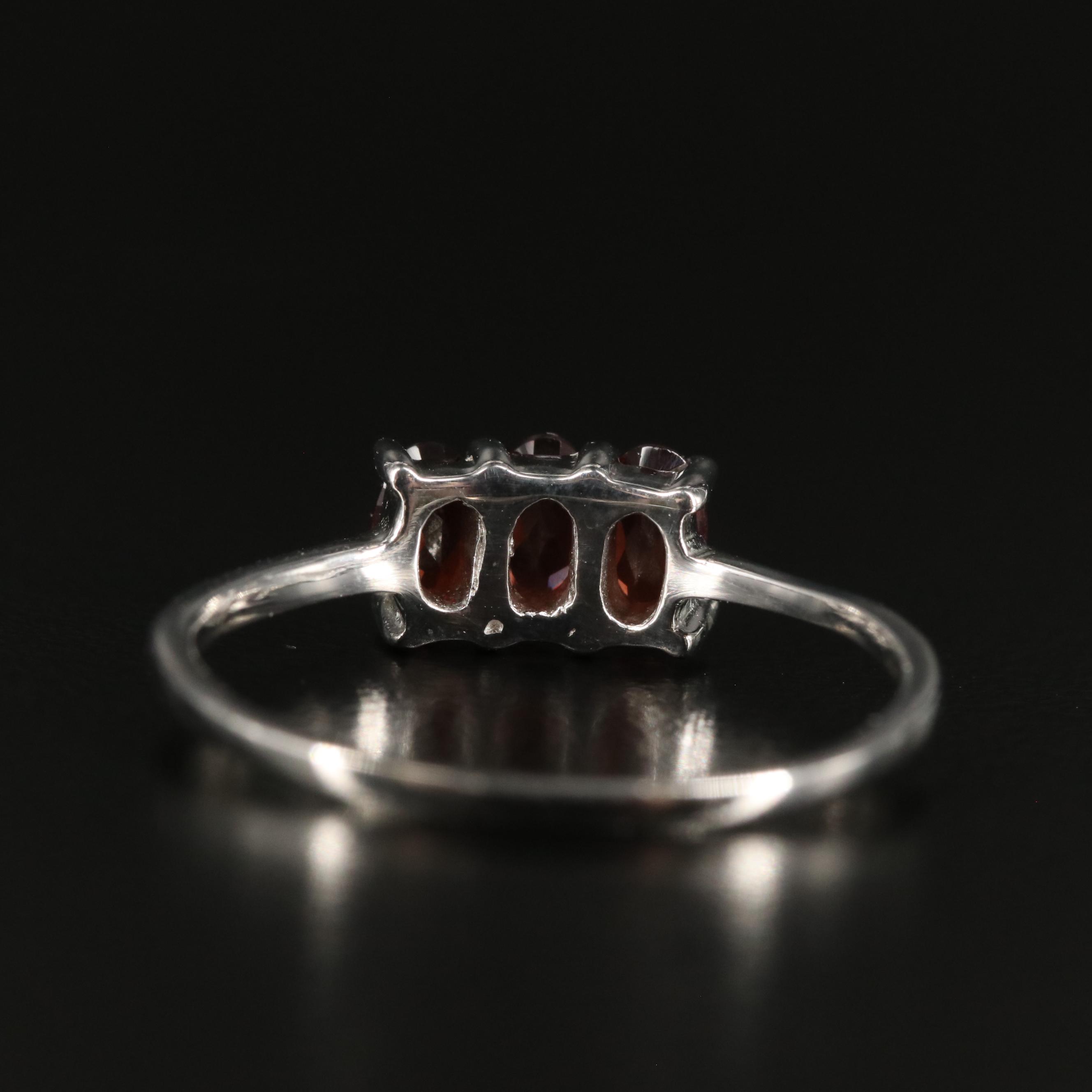 Sterling Garnet Ring