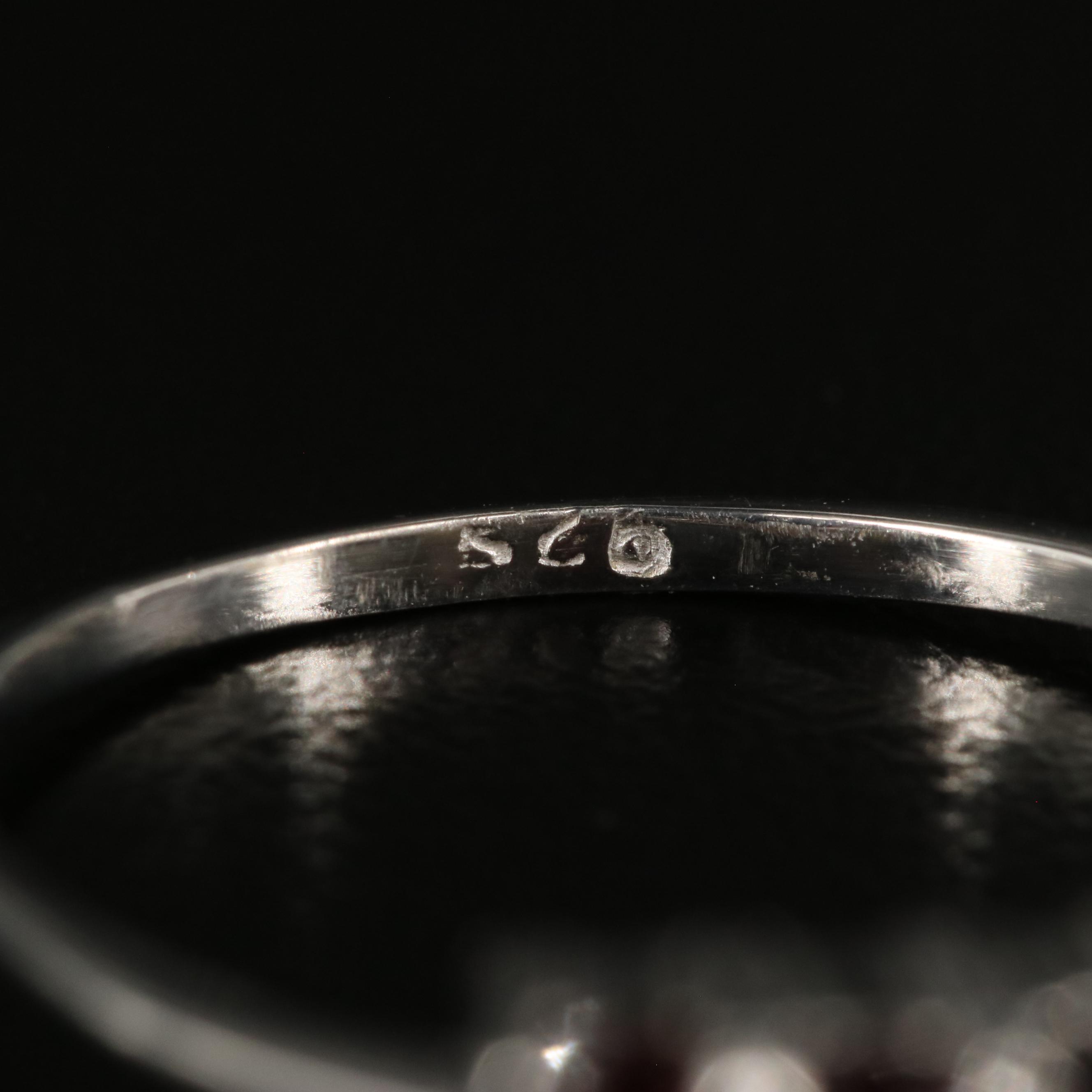 Sterling Garnet Ring