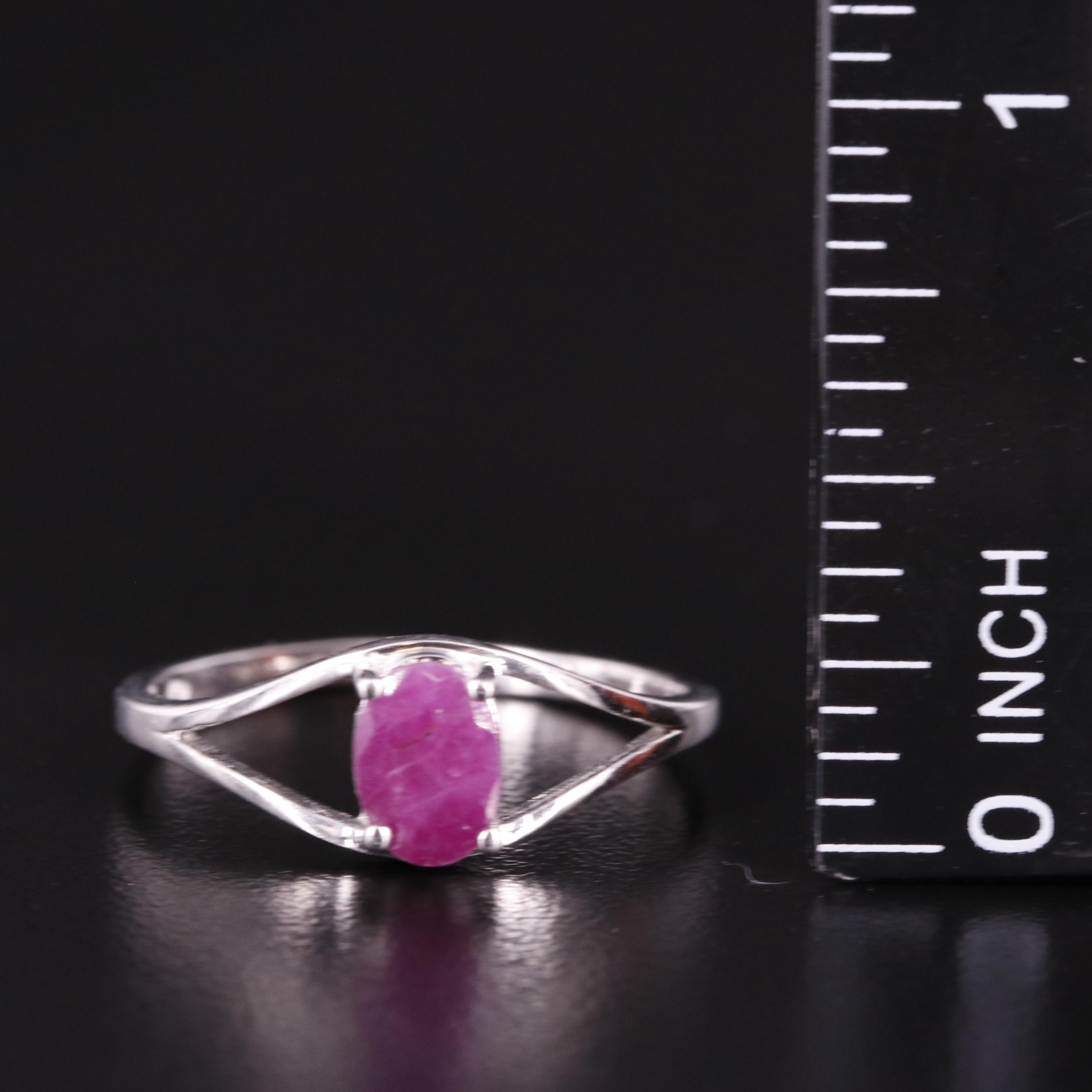 Sterling Filled Corundum Ring
