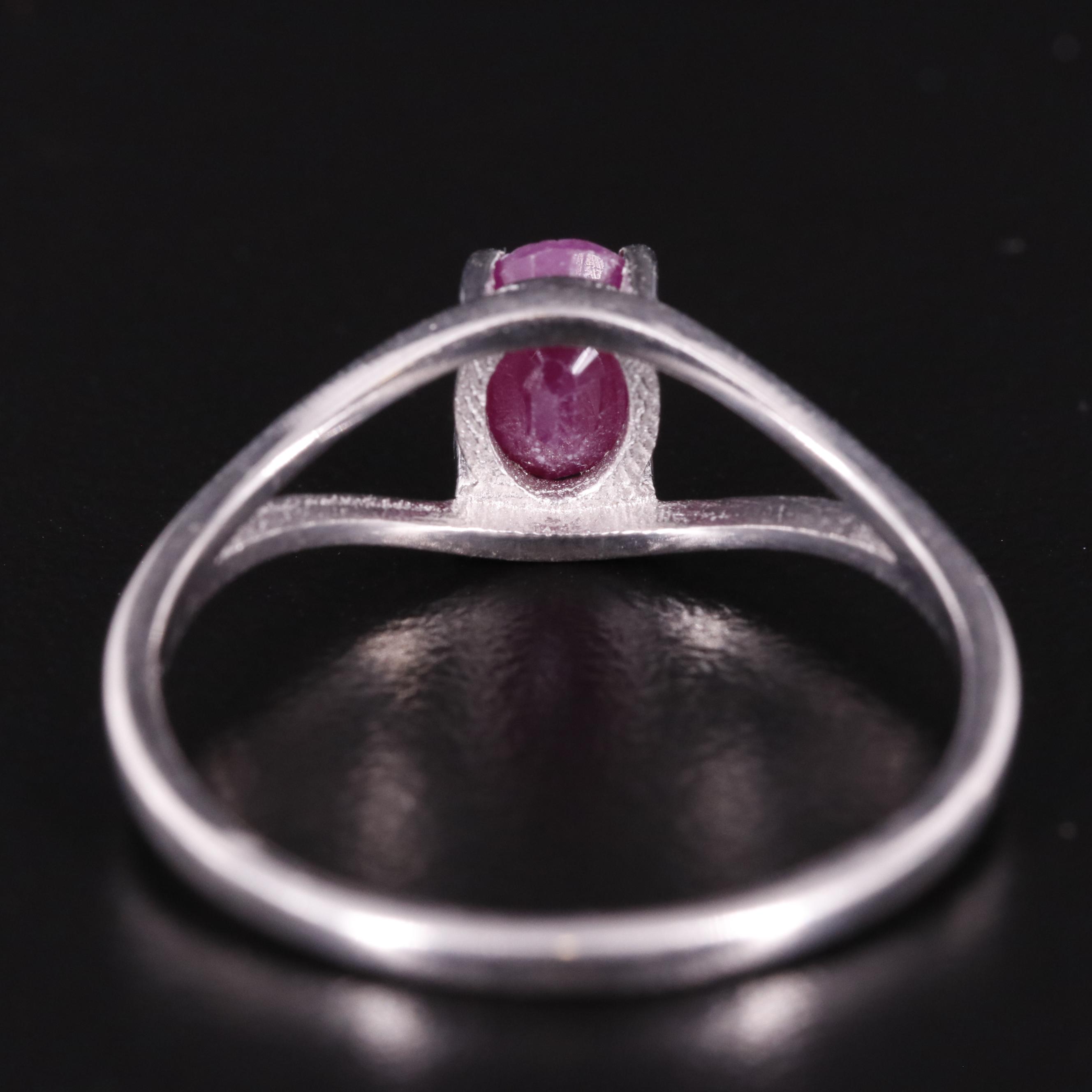 Sterling Filled Corundum Ring