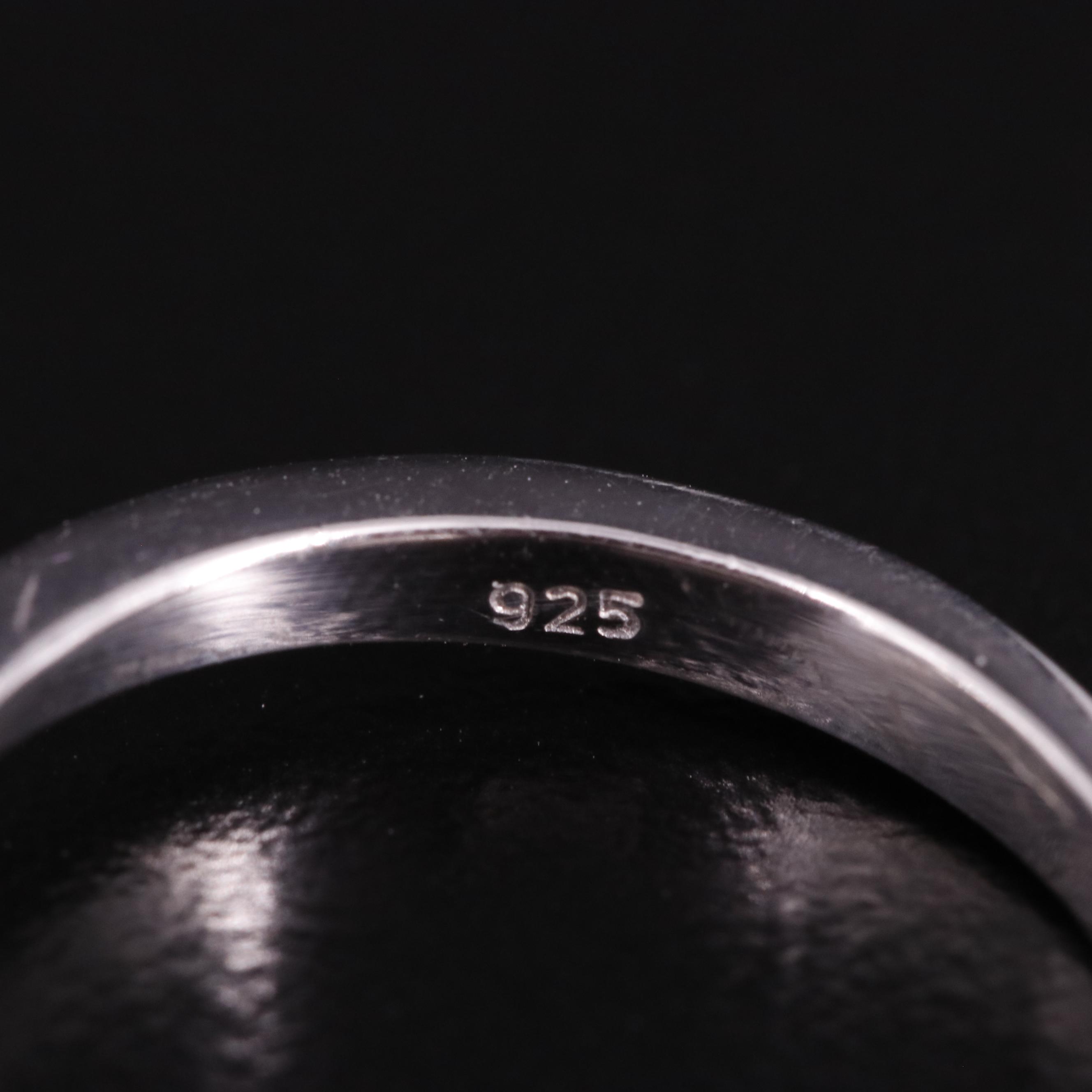 Sterling Emerald Ring