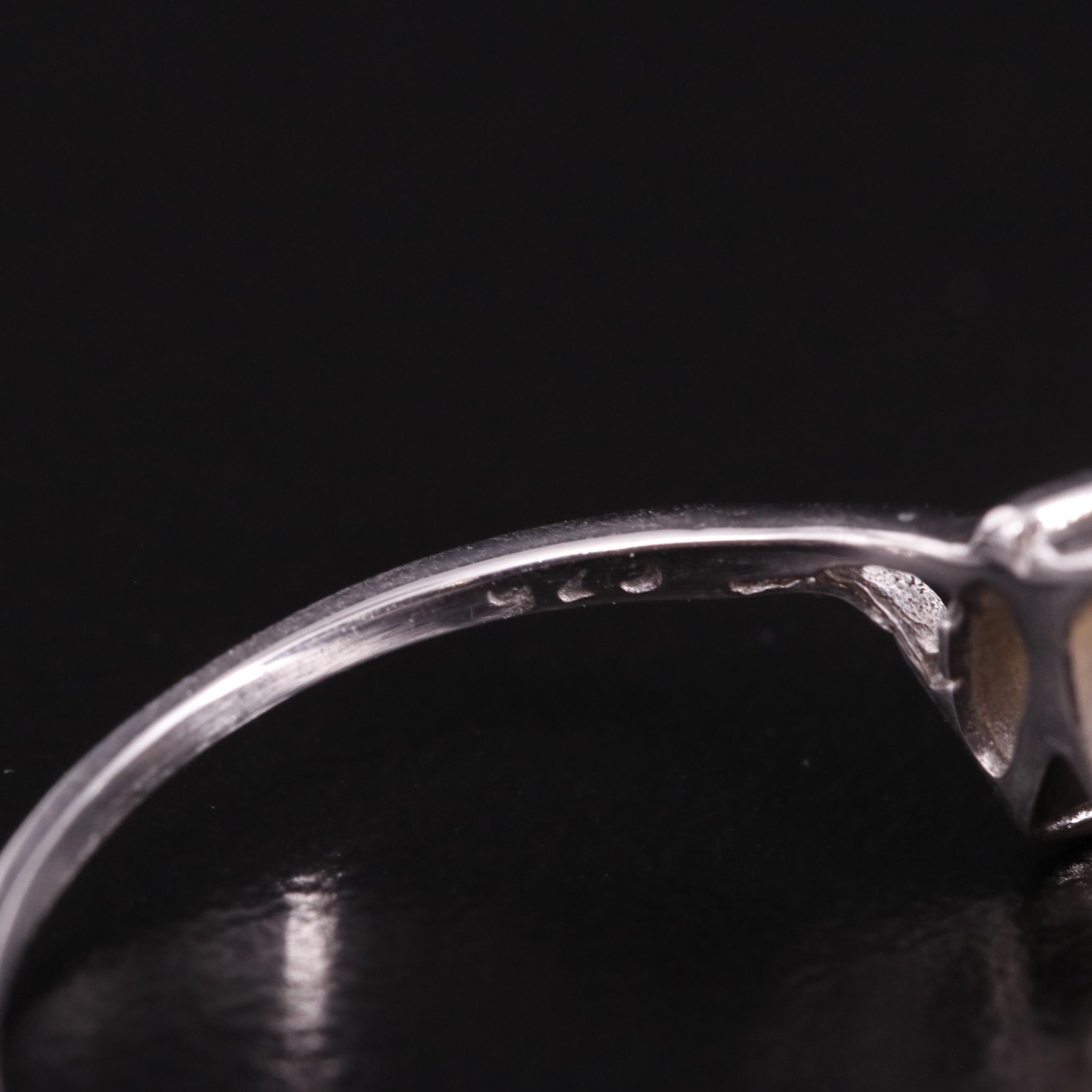 Sterling Citrine Ring