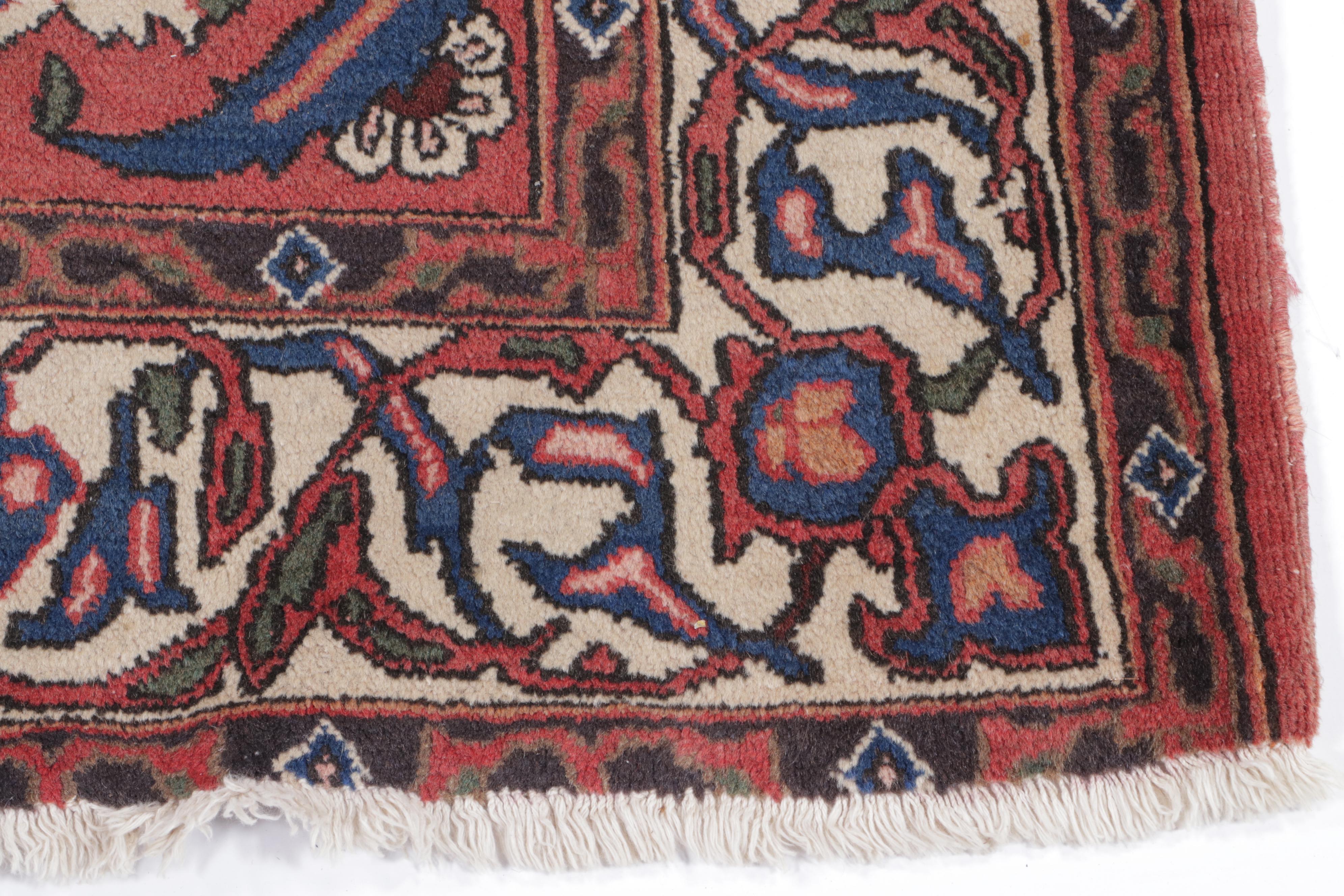 4'10 x 6'11 Hand-Knotted Persian Isfahan Najafabad Area Rug