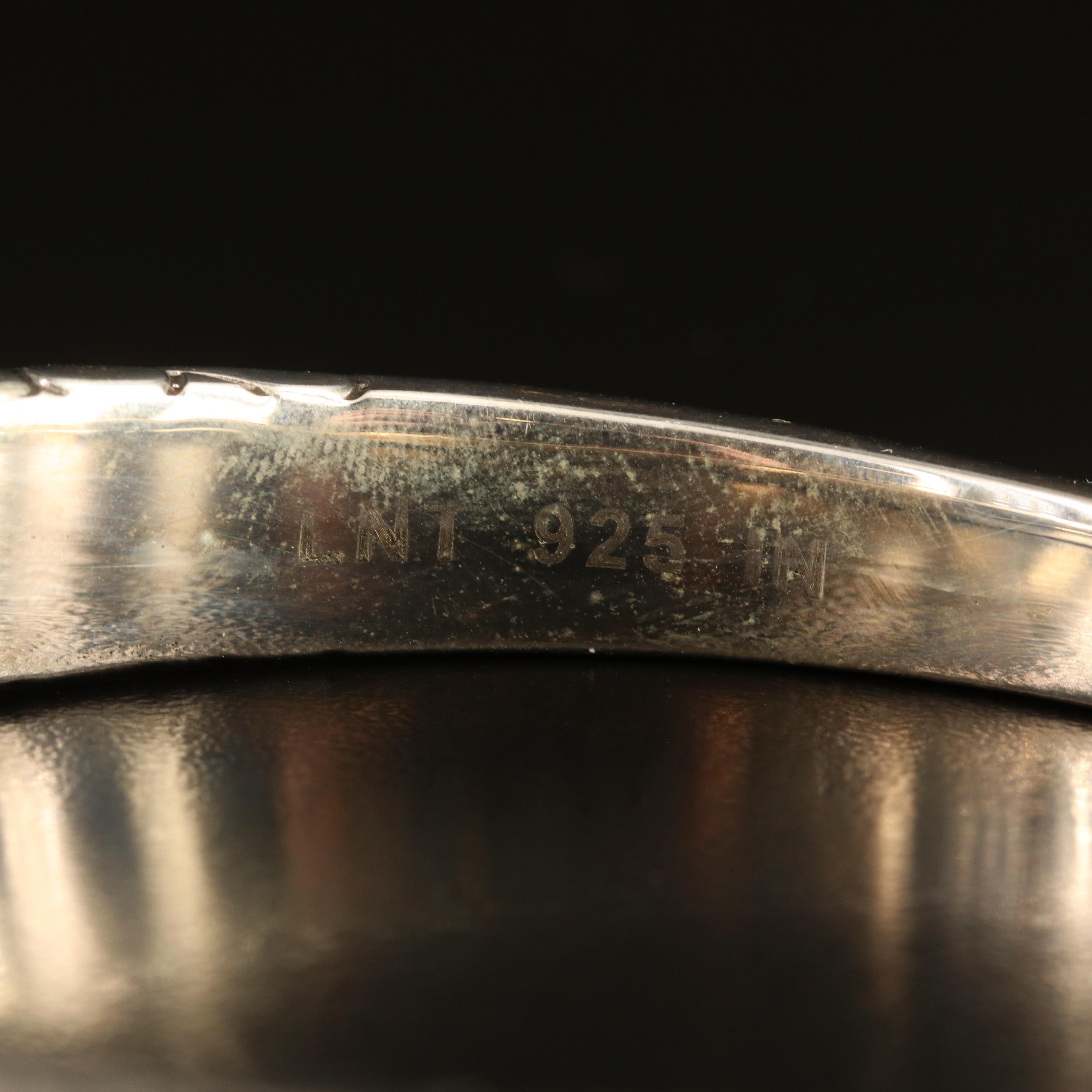 Sterling Patterned Bangle