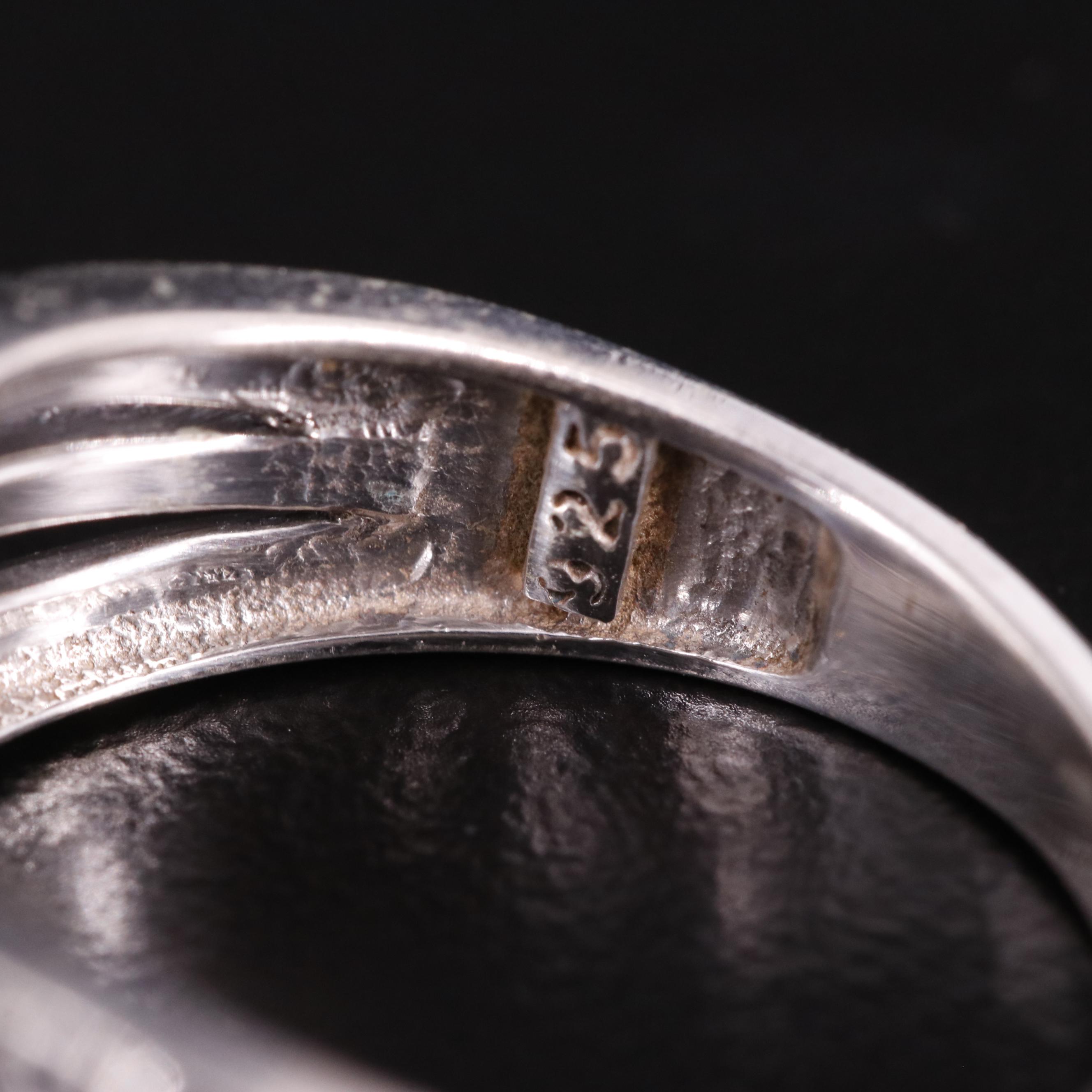 Sterling Citrine, Amethyst, Peridot, and Additional Gemstones Crossover Ring