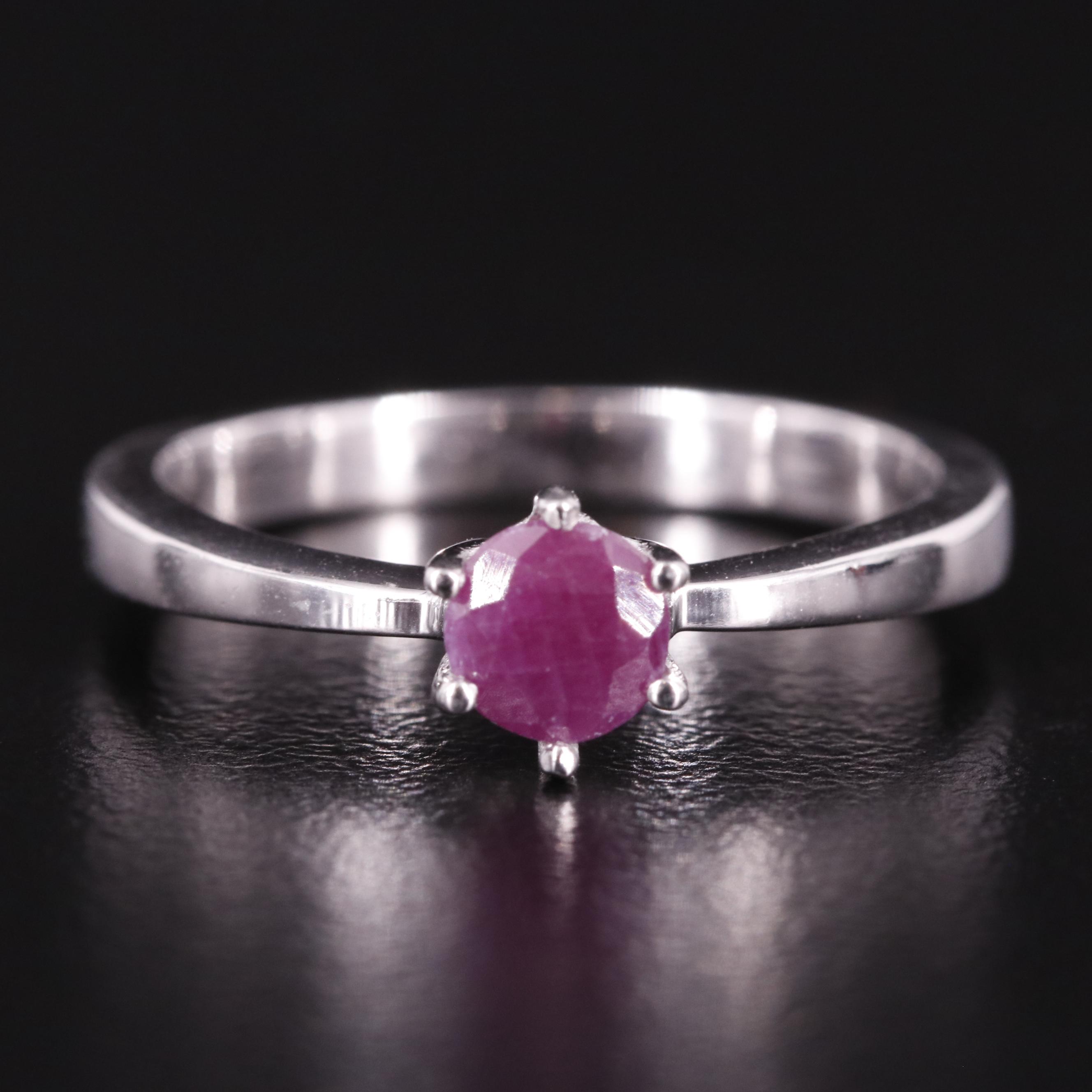 Sterling Filled Corundum Ring