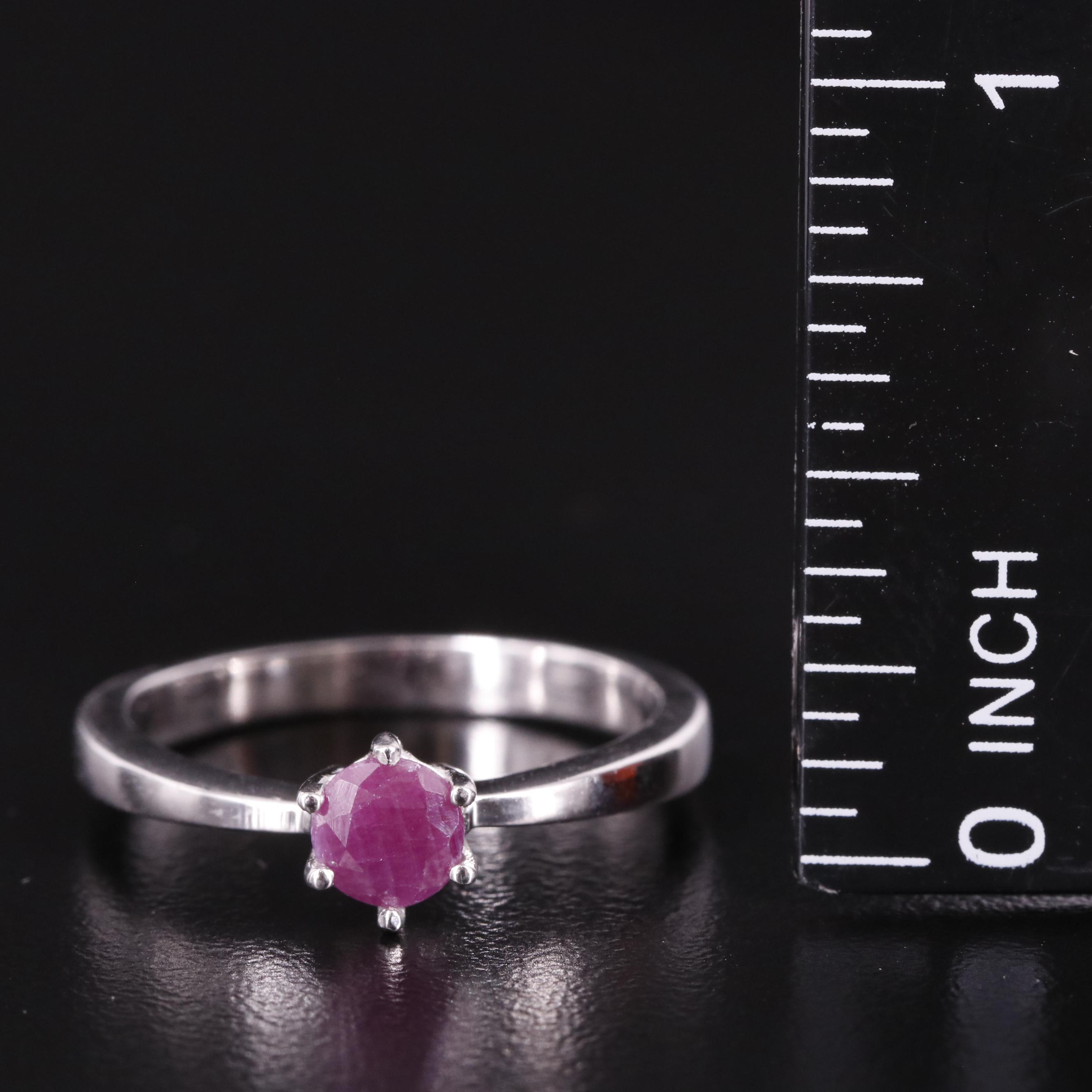Sterling Filled Corundum Ring