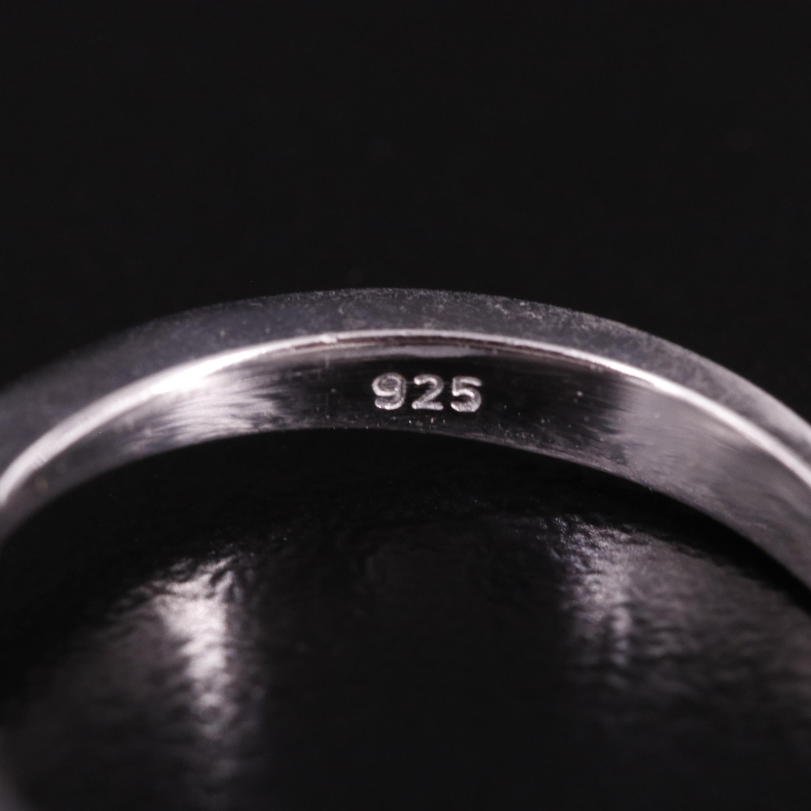 Sterling Filled Corundum Ring