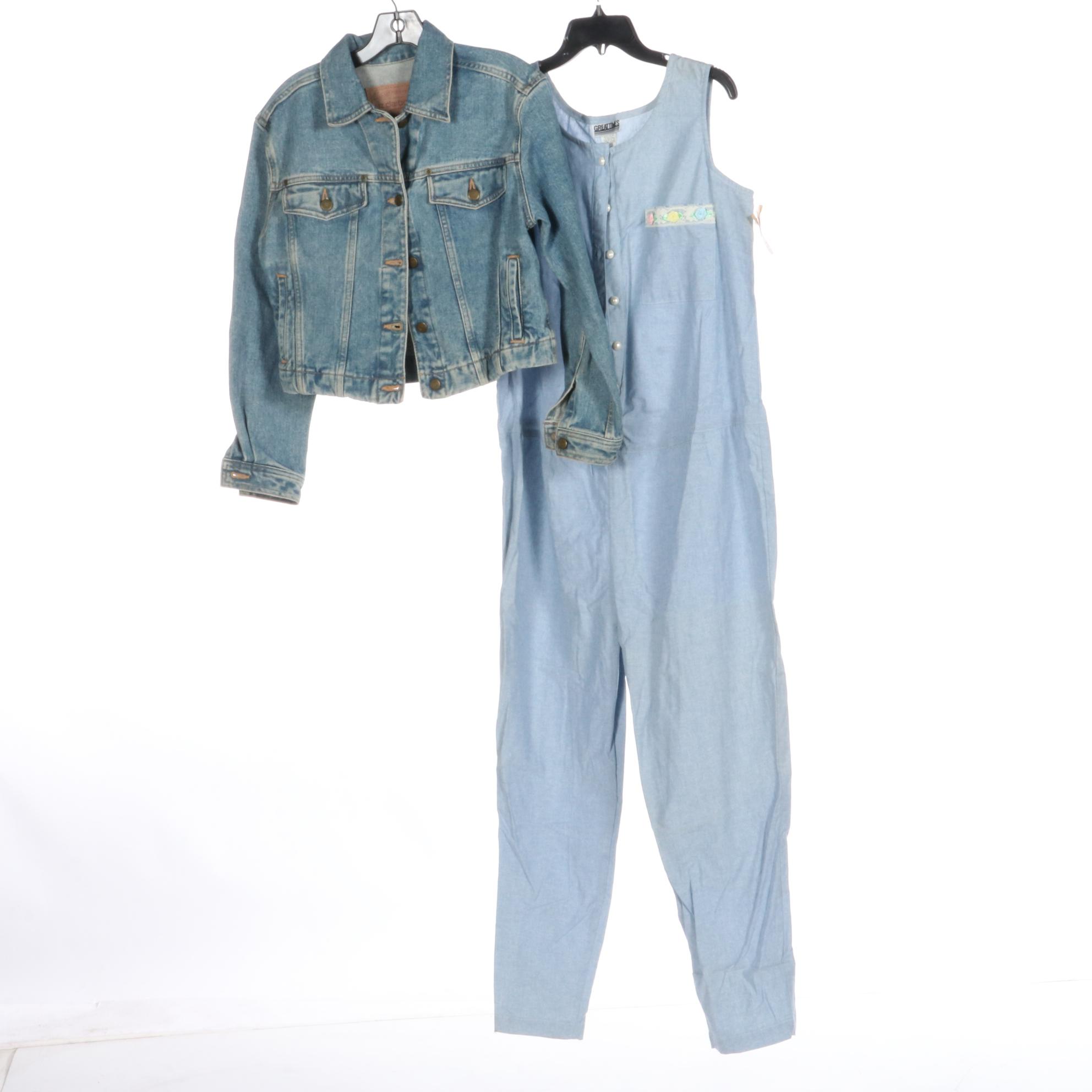 Rhoda Lynne Silk Tracksuit, Liz Claiborne Denim Jacket, and More