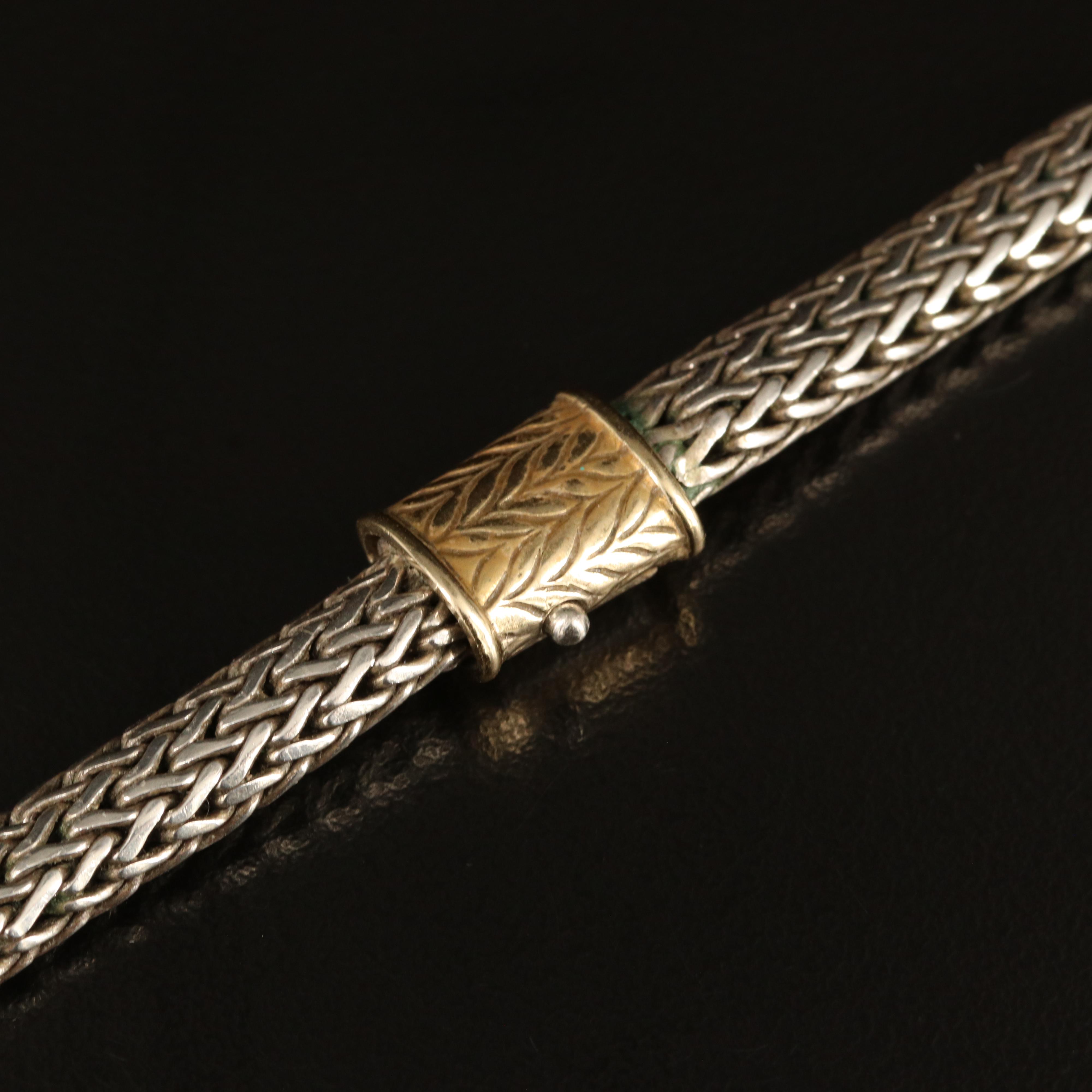 John Hardy Sterling Pearl Necklace with 18K Accents