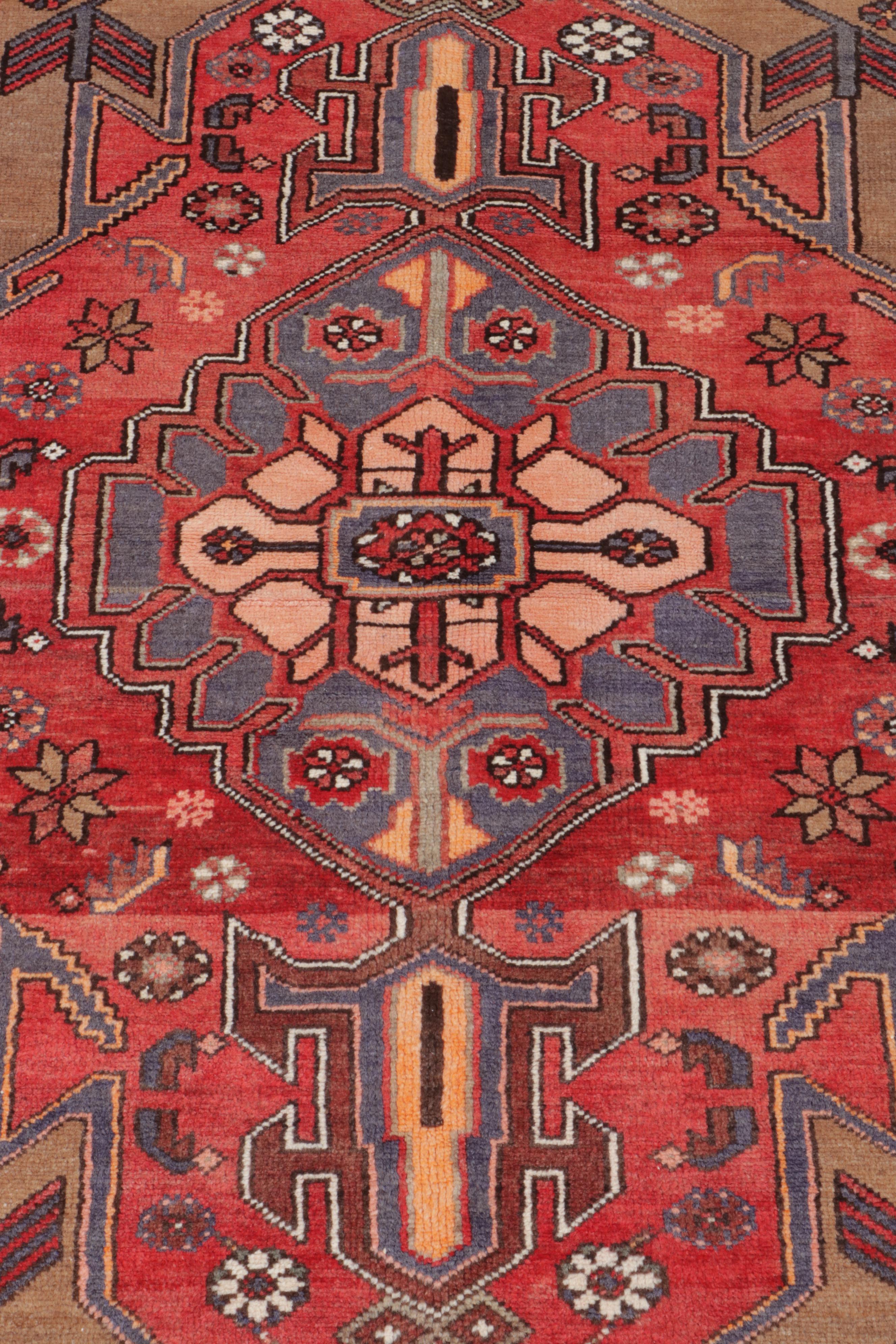 4'5 x 7' Hand-Knotted Persian Hamadan Area Rug