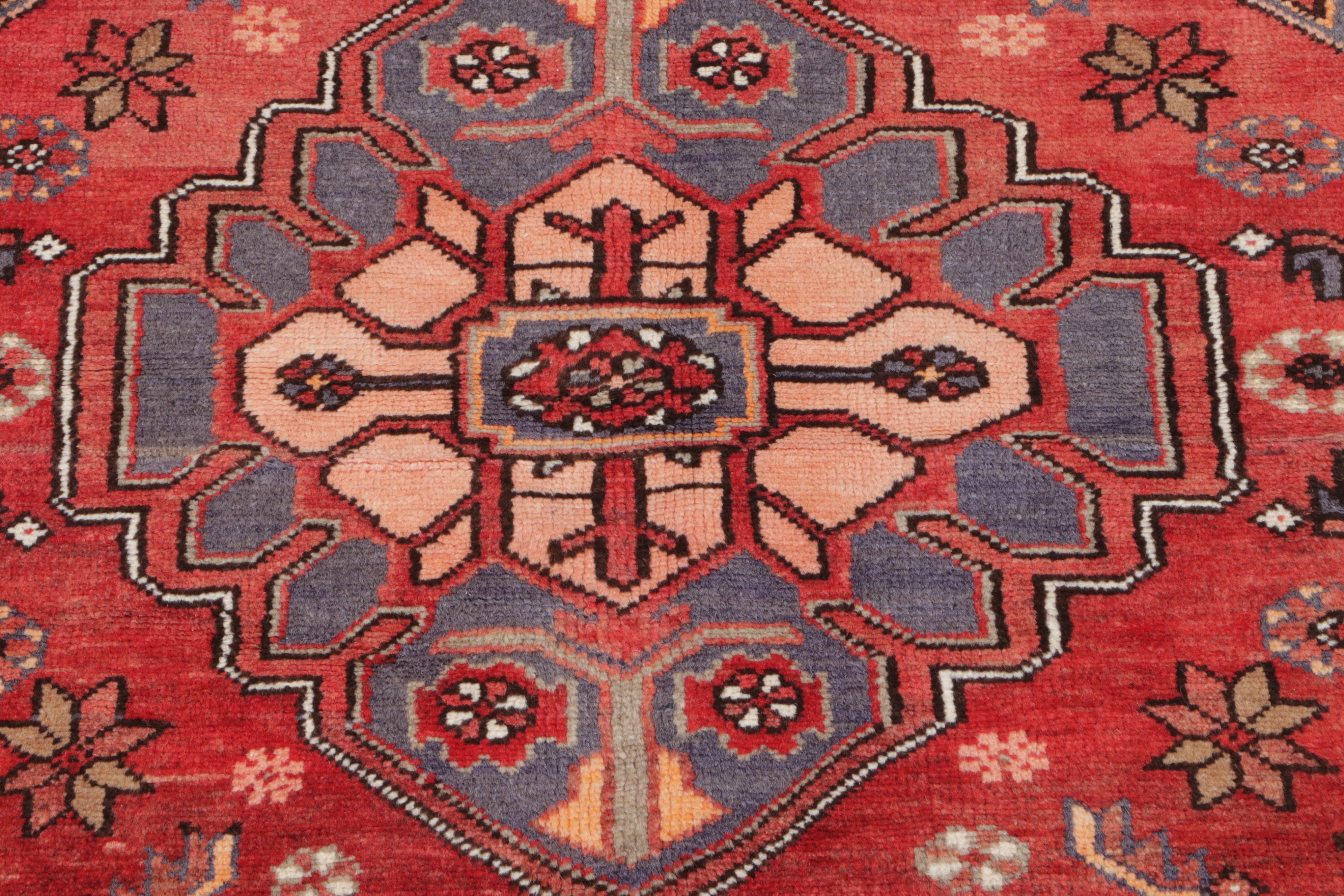 4'5 x 7' Hand-Knotted Persian Hamadan Area Rug