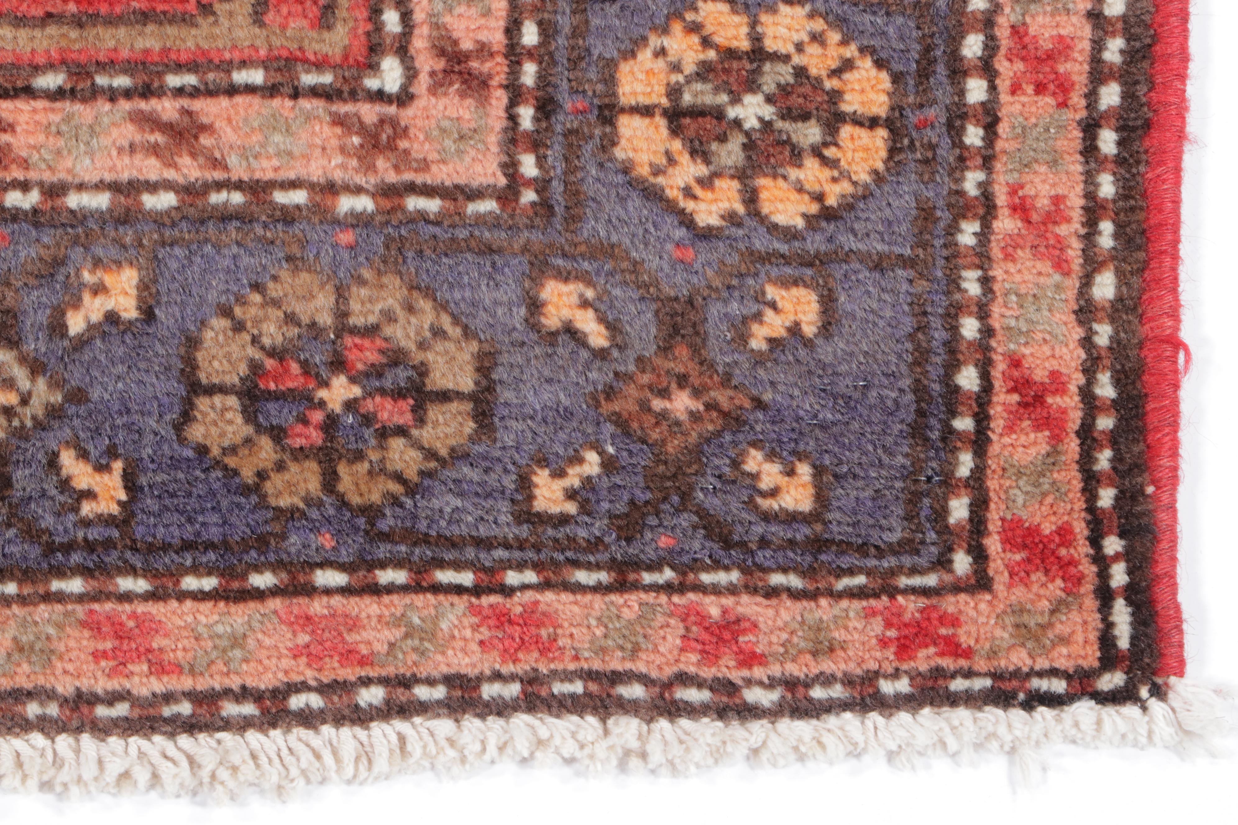 4'5 x 7' Hand-Knotted Persian Hamadan Area Rug