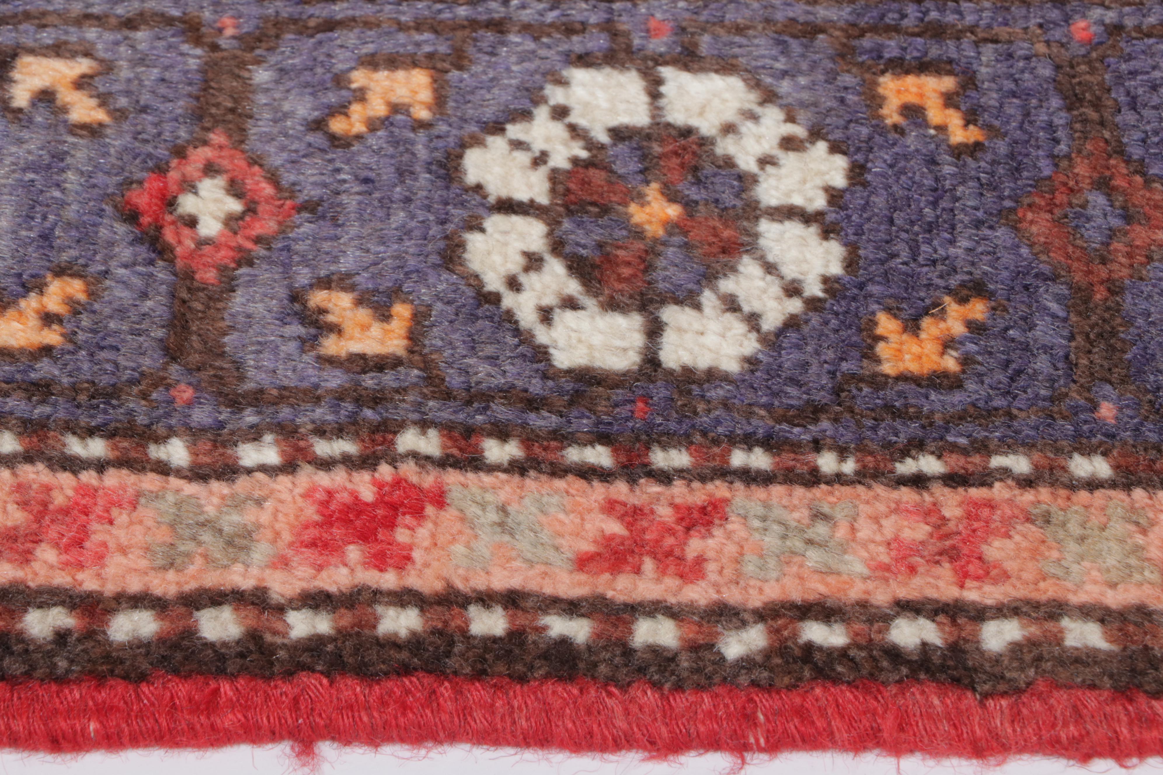 4'5 x 7' Hand-Knotted Persian Hamadan Area Rug