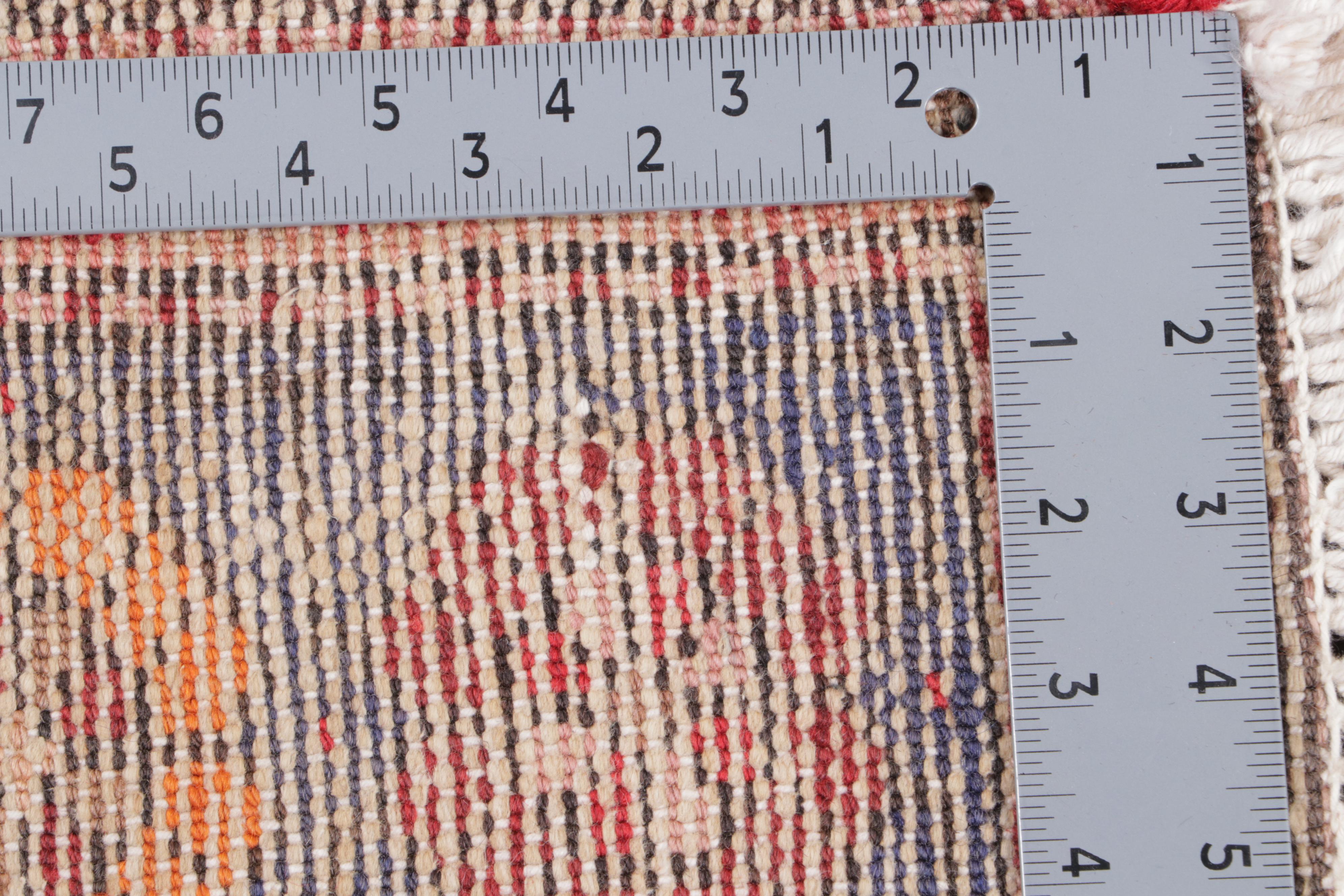 4'5 x 7' Hand-Knotted Persian Hamadan Area Rug