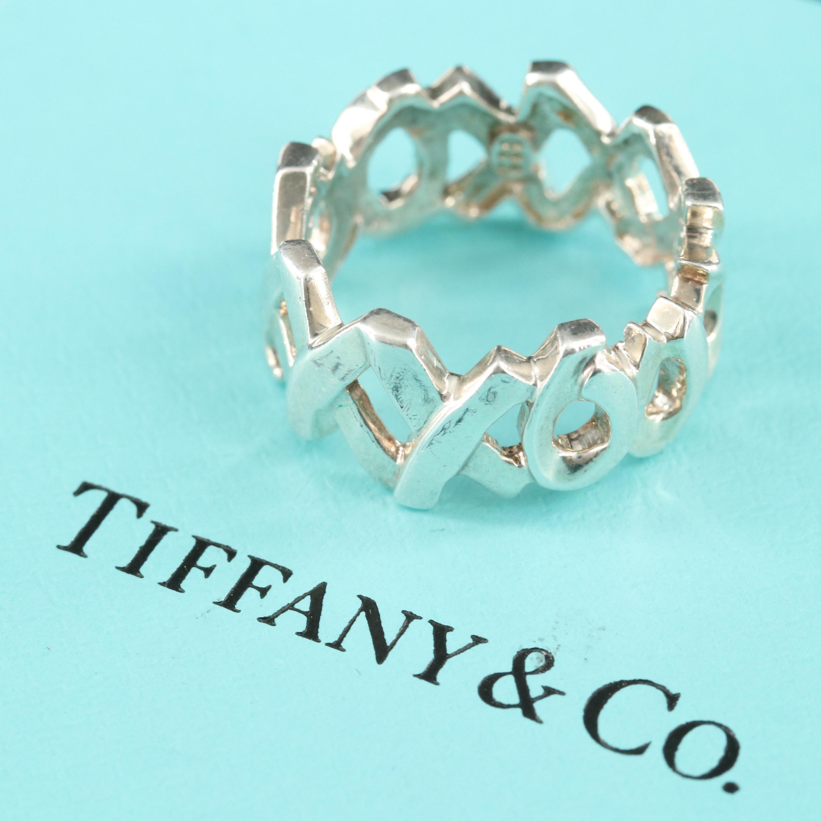 Paloma Picasso for Tiffany & Co. "Graffiti XO" Sterling Band