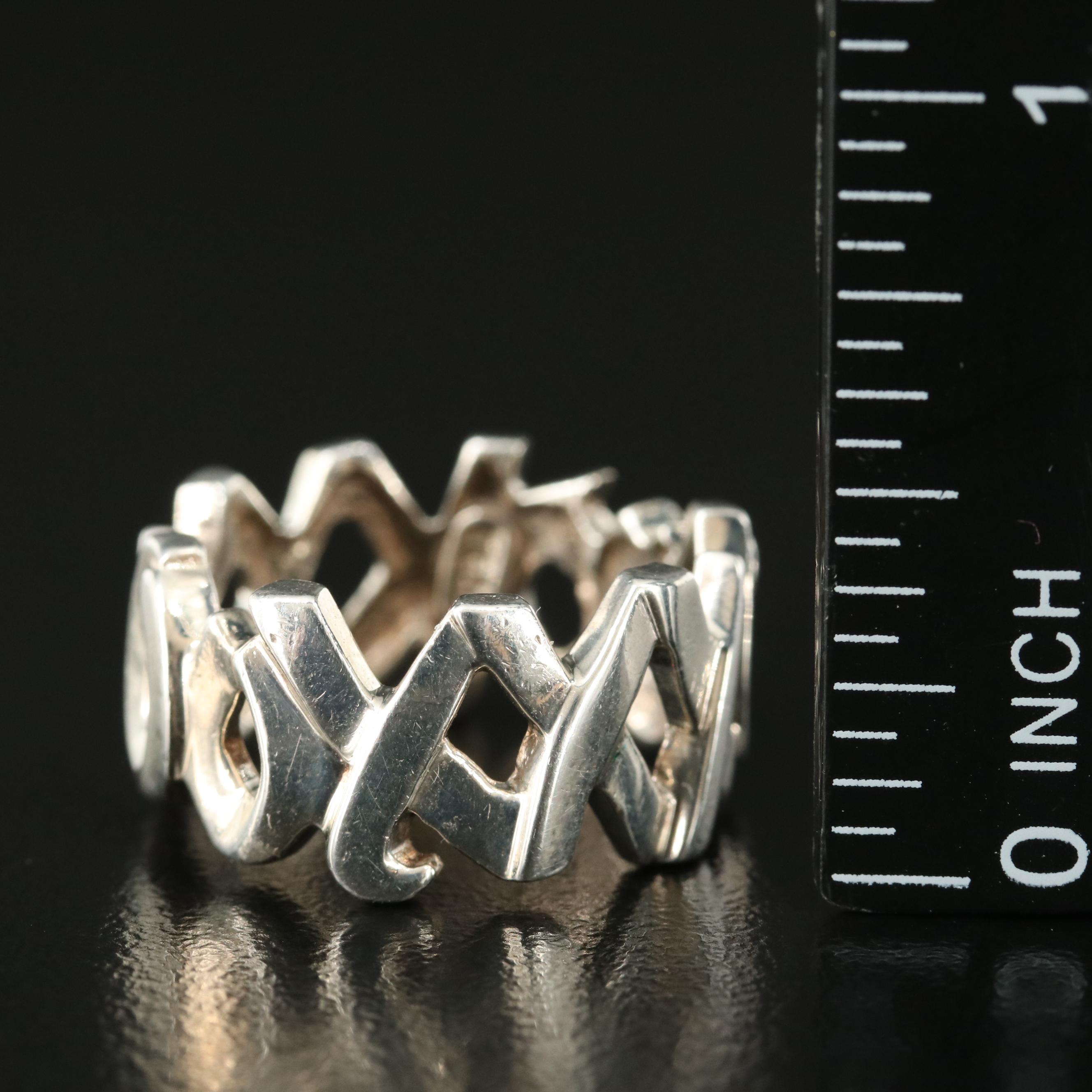 Paloma Picasso for Tiffany & Co. "Graffiti XO" Sterling Band