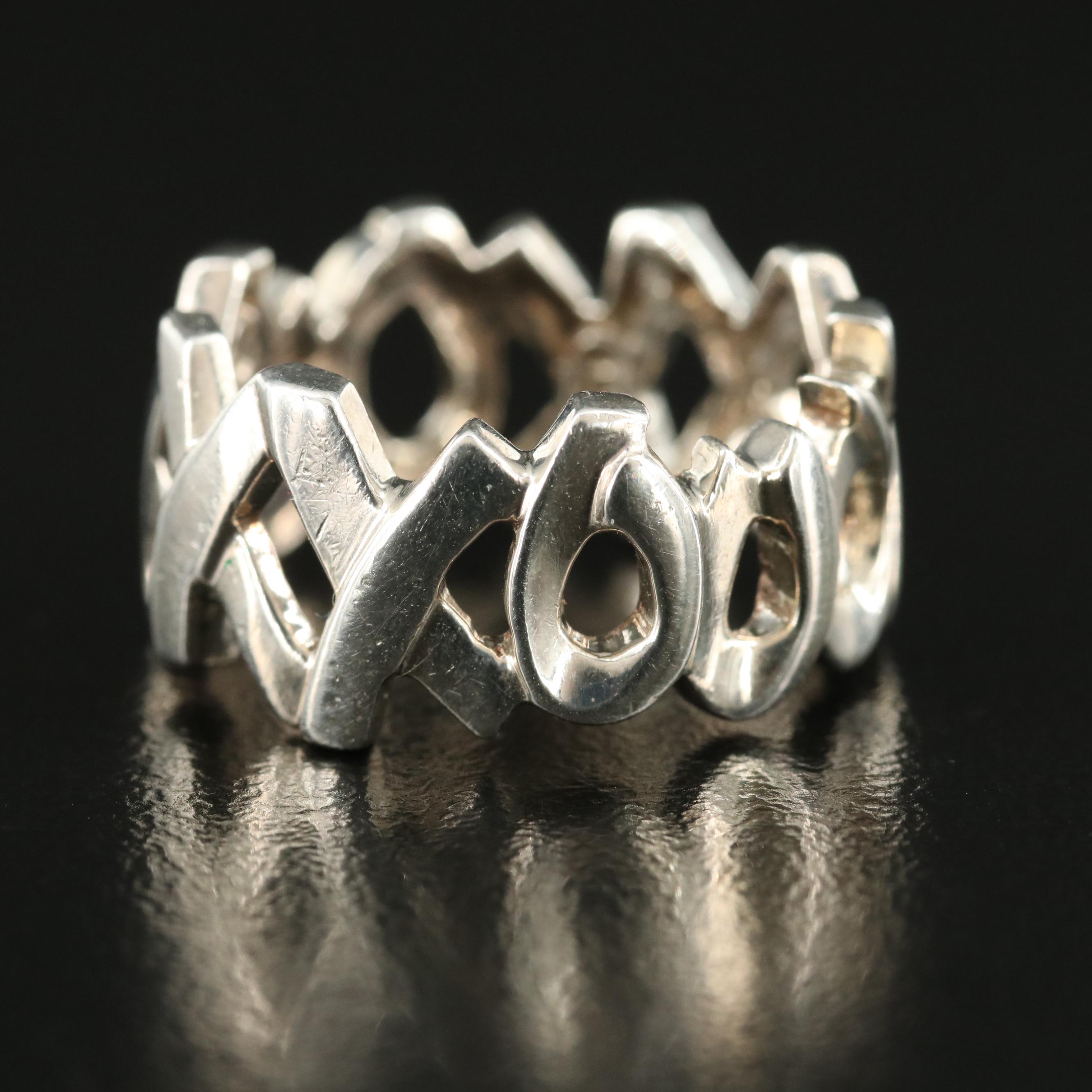 Paloma Picasso for Tiffany & Co. "Graffiti XO" Sterling Band