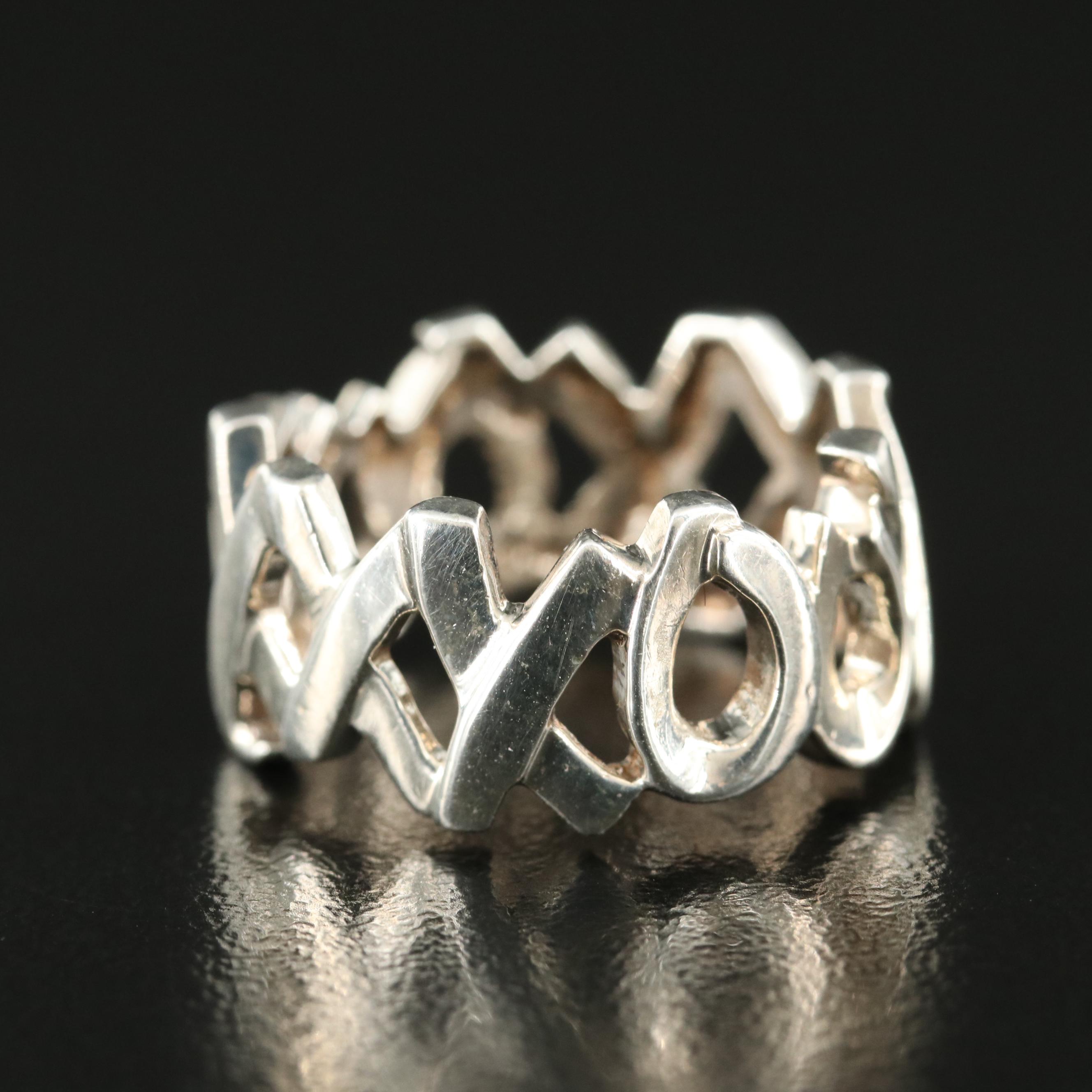 Paloma Picasso for Tiffany & Co. "Graffiti XO" Sterling Band