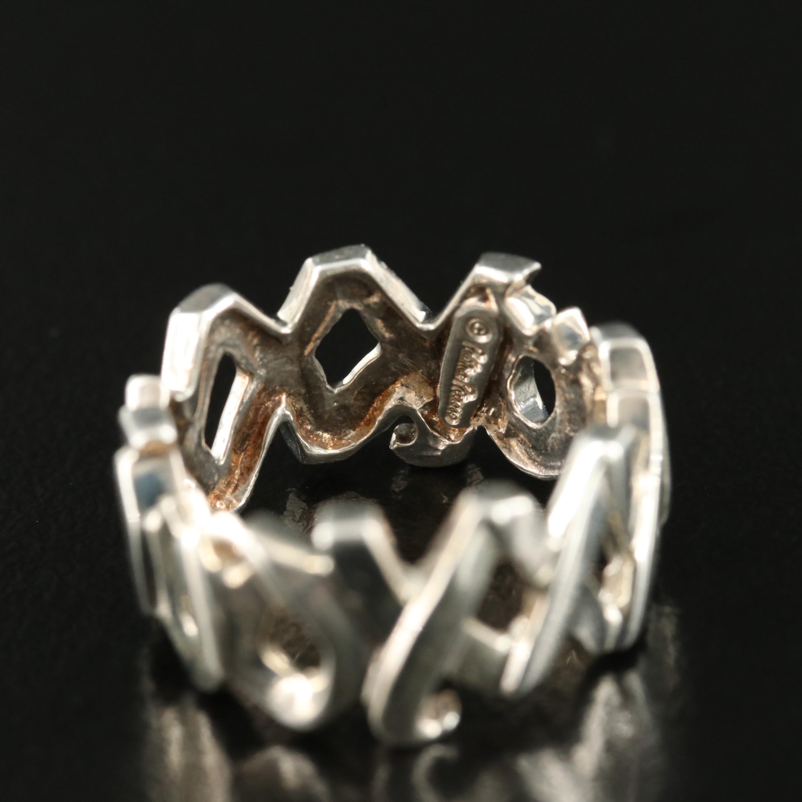 Paloma Picasso for Tiffany & Co. "Graffiti XO" Sterling Band