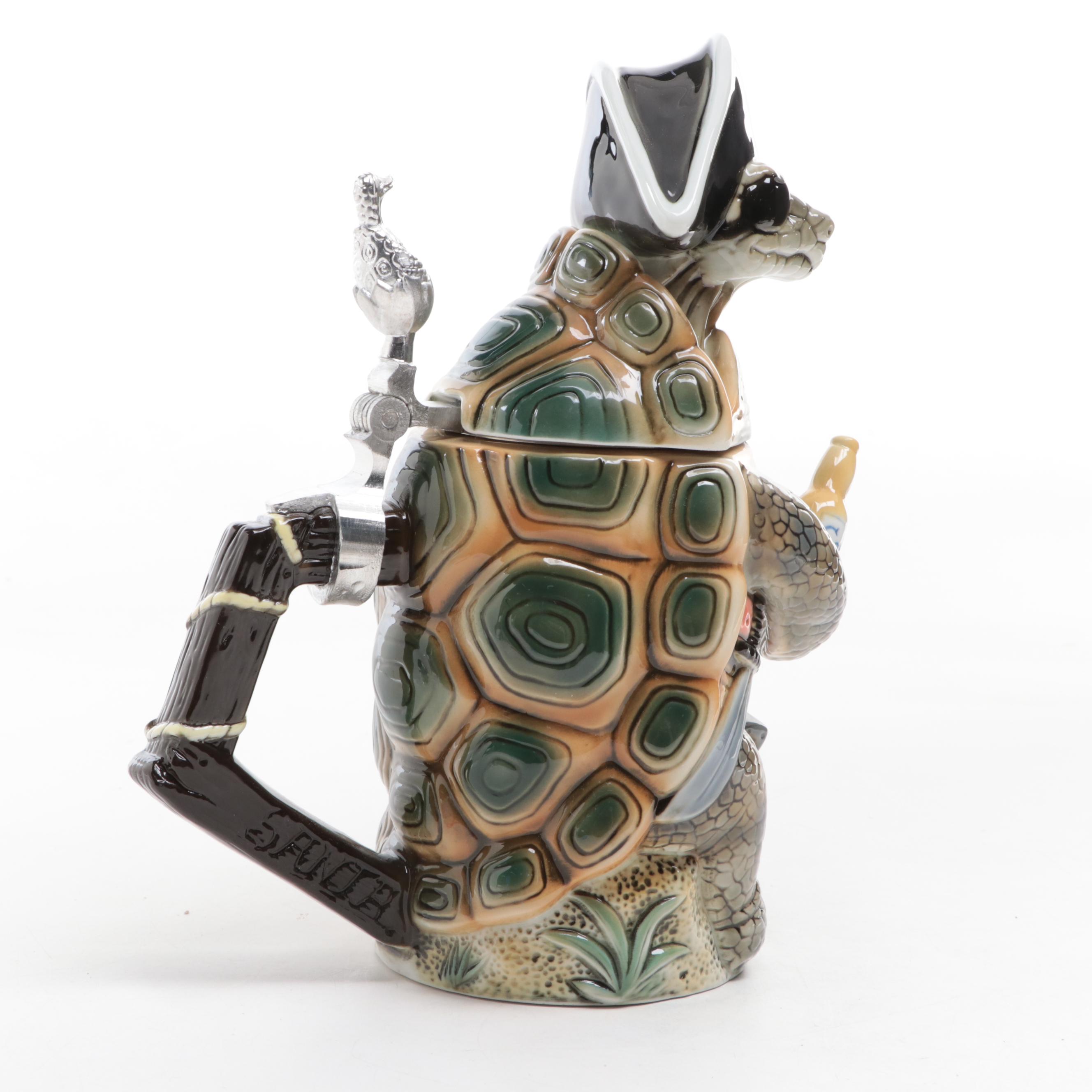 Tradex Corona "Turtle" Ceramic Beer Stein, 1998