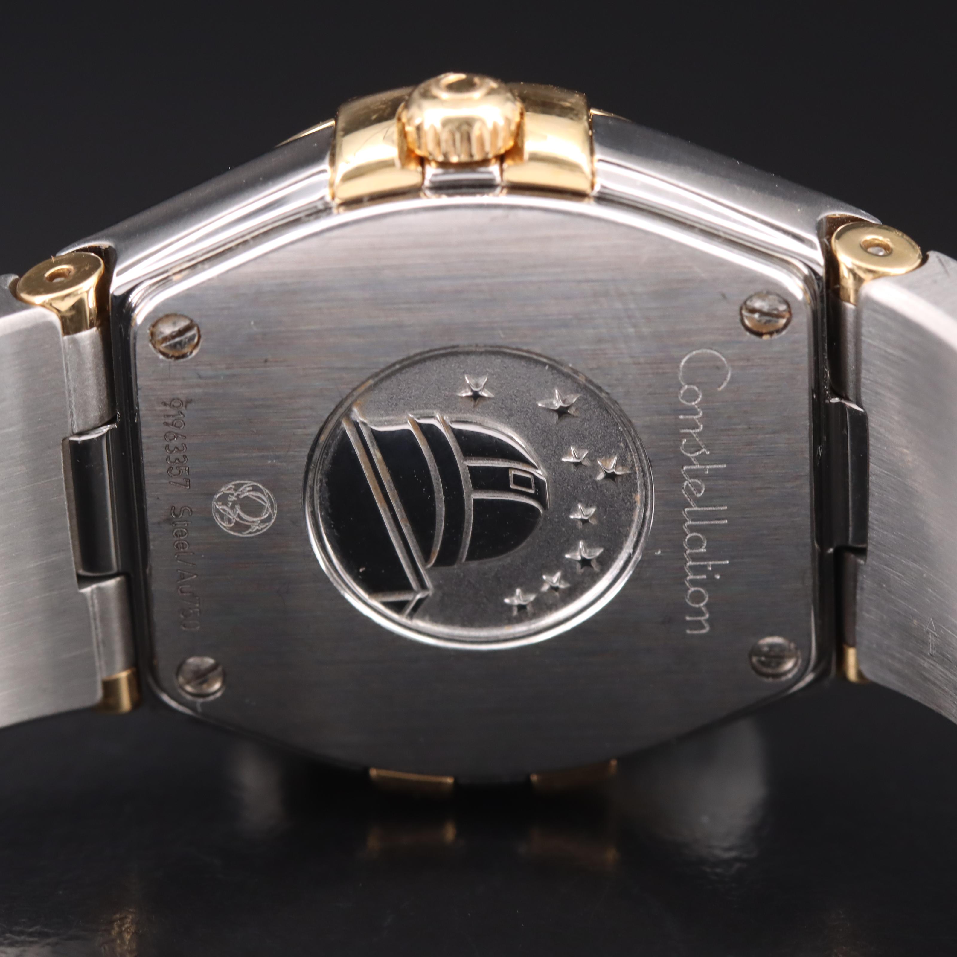 Omega Constellation 18K and Steel Diamond Mother-of-Pearl Watch