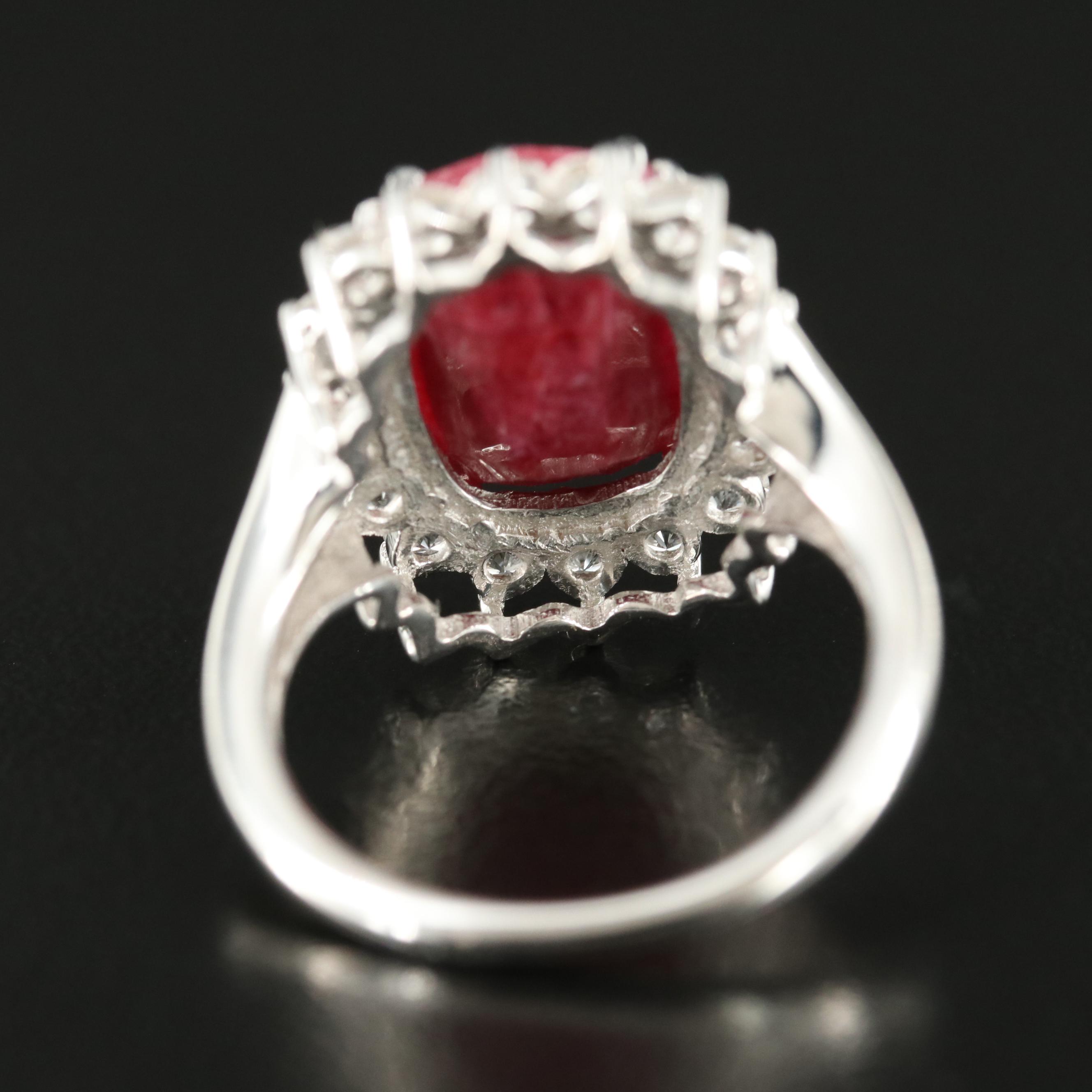 Sterling Beryl and Zircon Ring