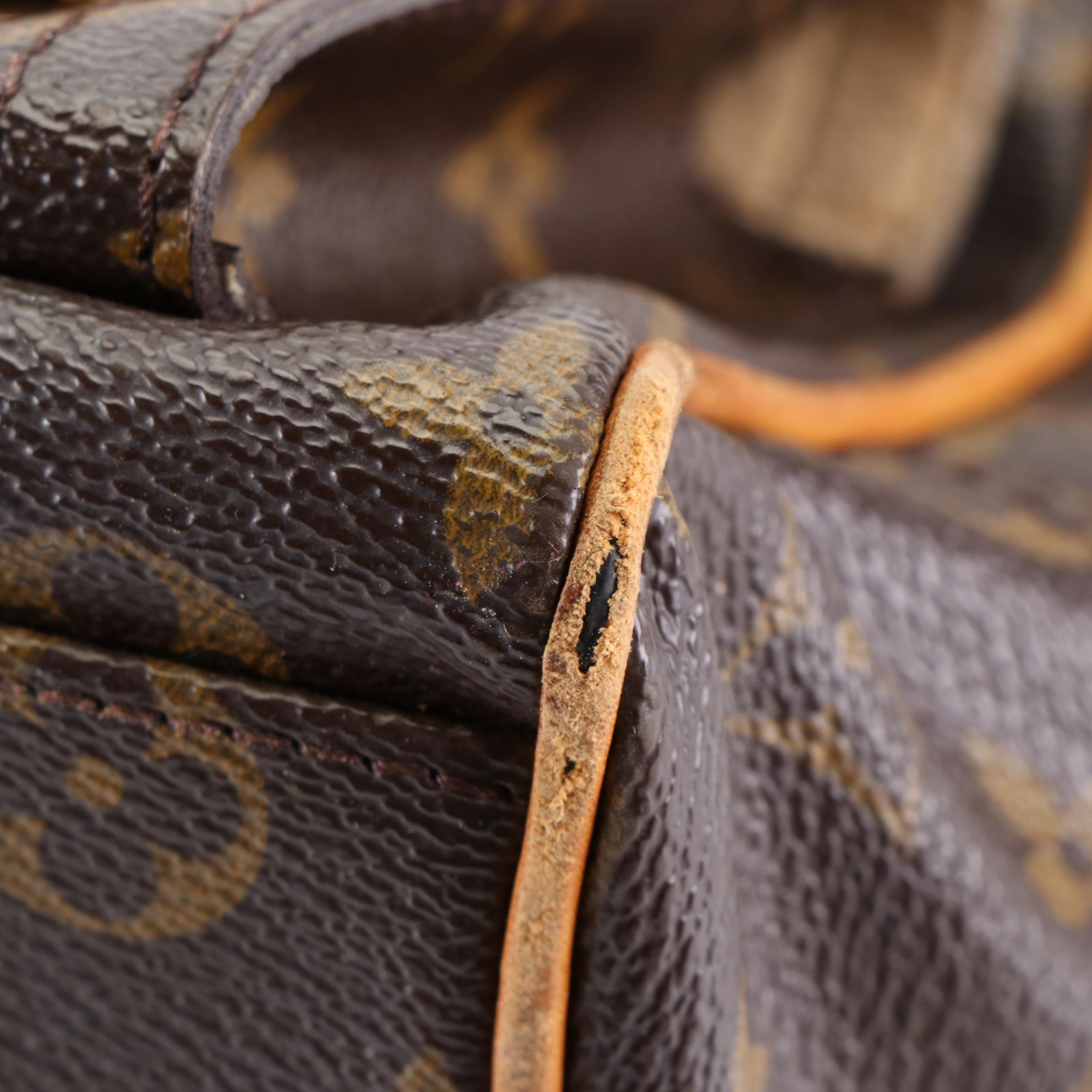 Louis Vuitton Manhattan PM Handbag in Monogram Canvas and Vachetta Leather