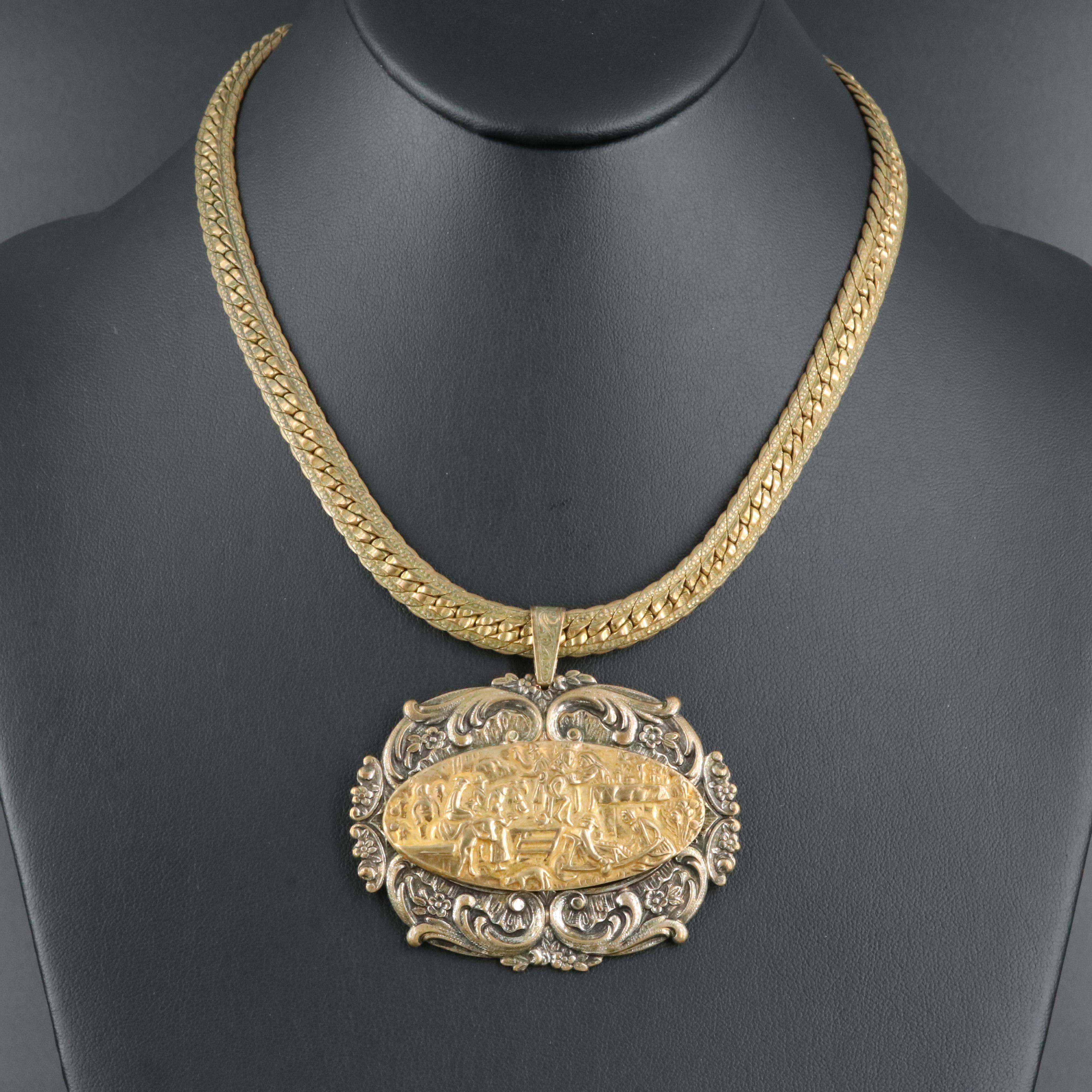 Miriam Haskell Pendant Necklace