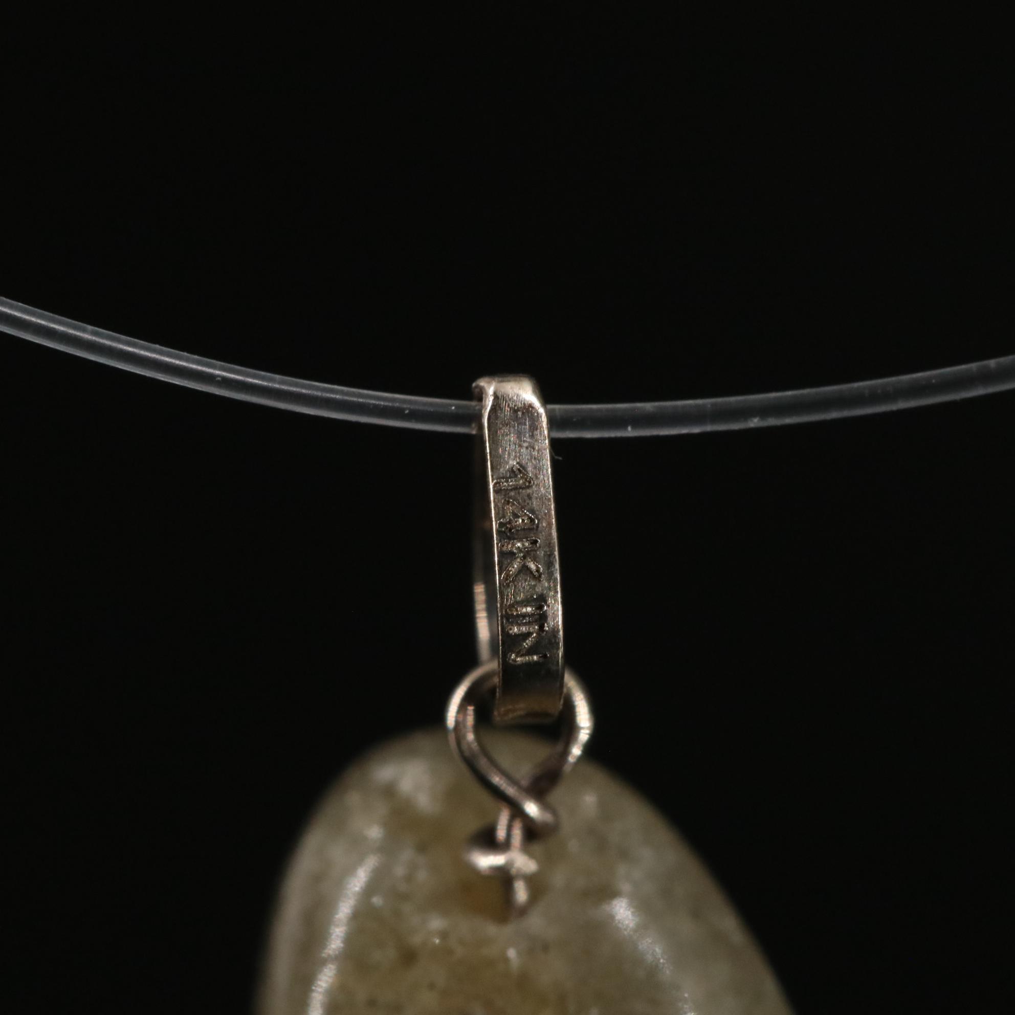 14K Labradorite Pendant