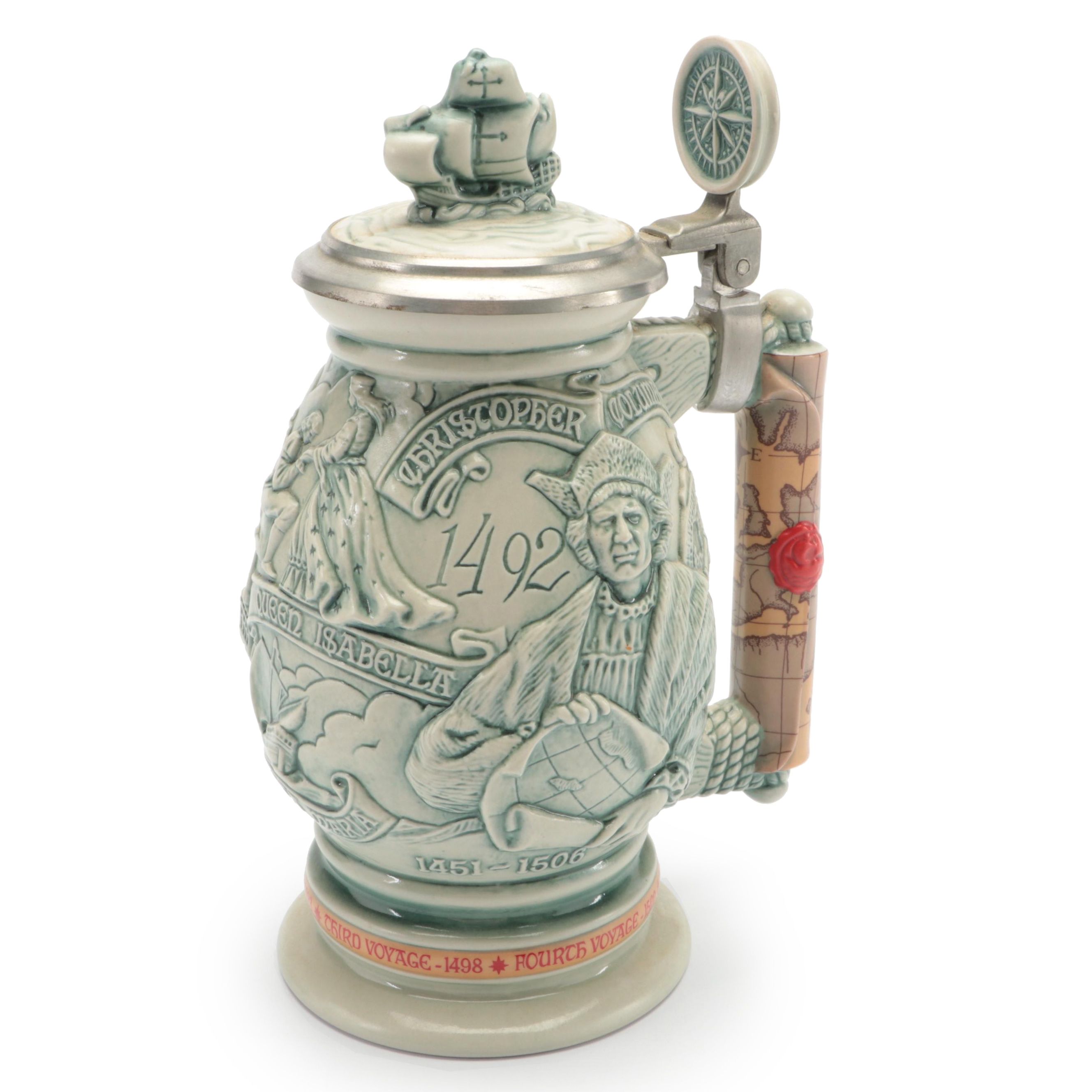 Ceramarte for Avon "Christopher Columbus New World" Beer Stein
