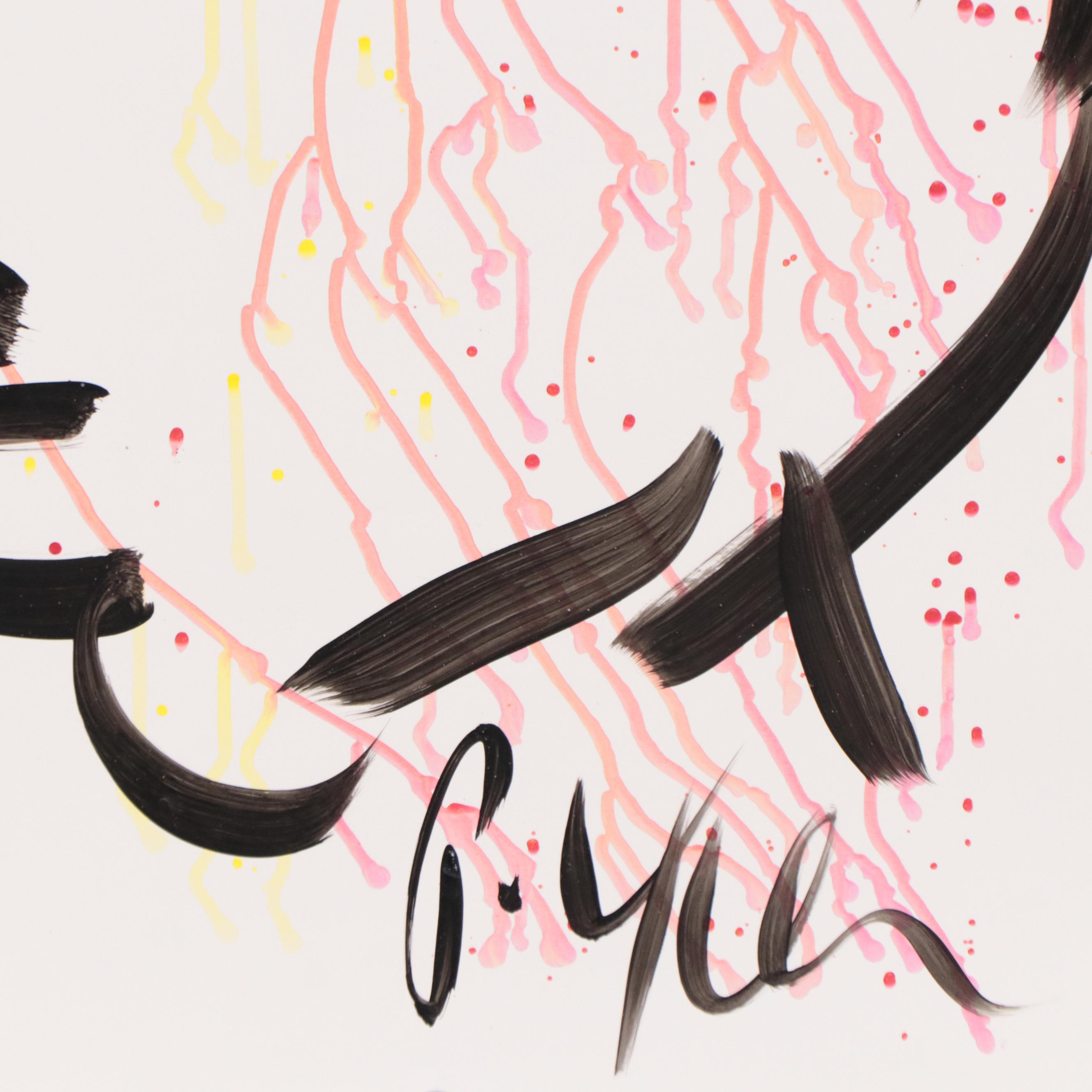 Peter Keil Abstract Portrait Acrylic Painting