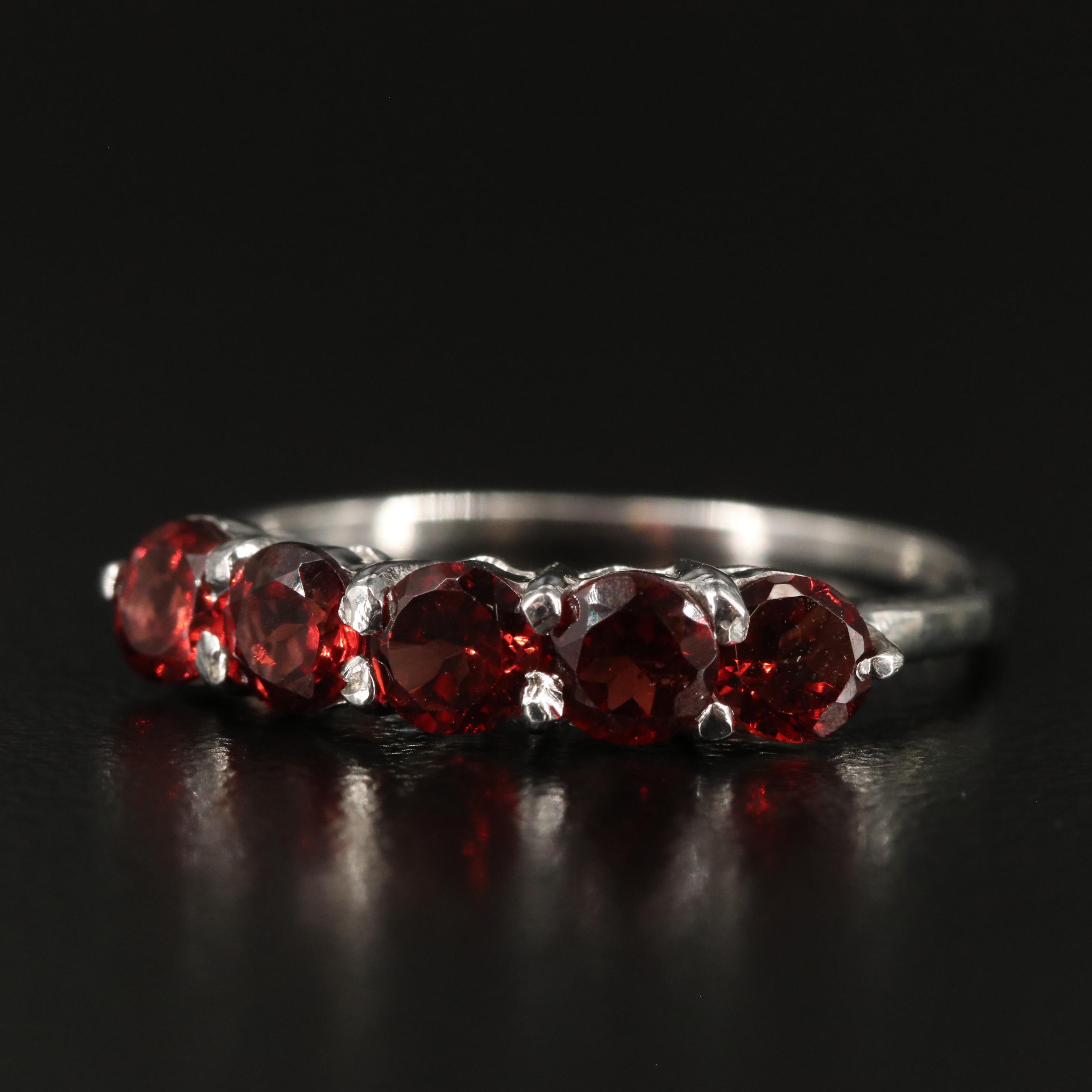 Sterling Garnet Ring